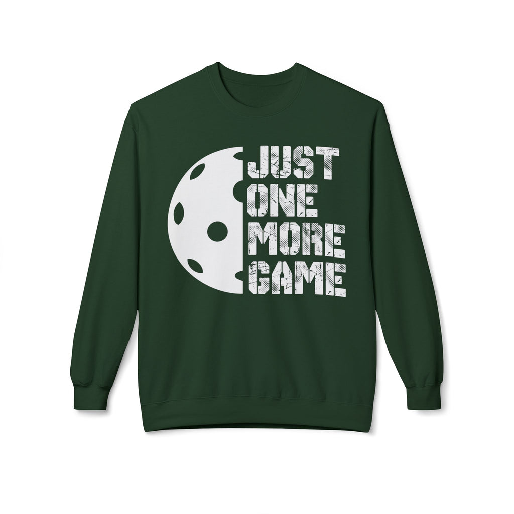 Just One More Game Midweight Softstyle Fleece Crewneck Sweatshirt