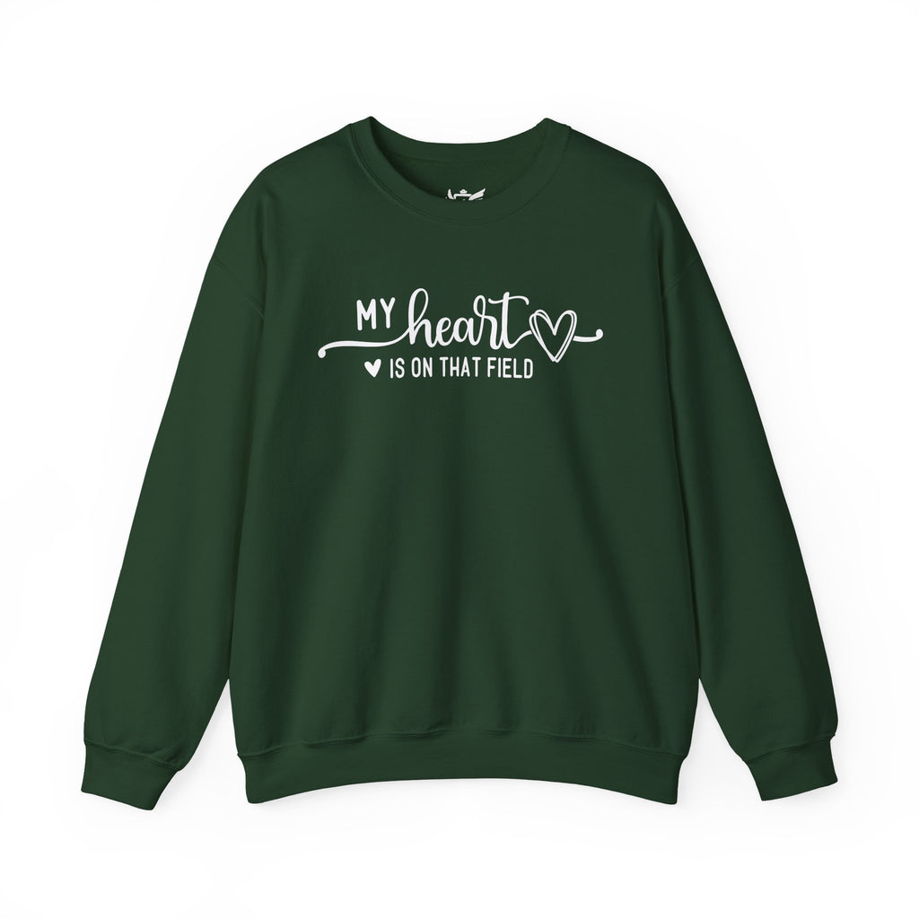 My Heart is on that Field Heavy Blend™ Crewneck Sweatshirt