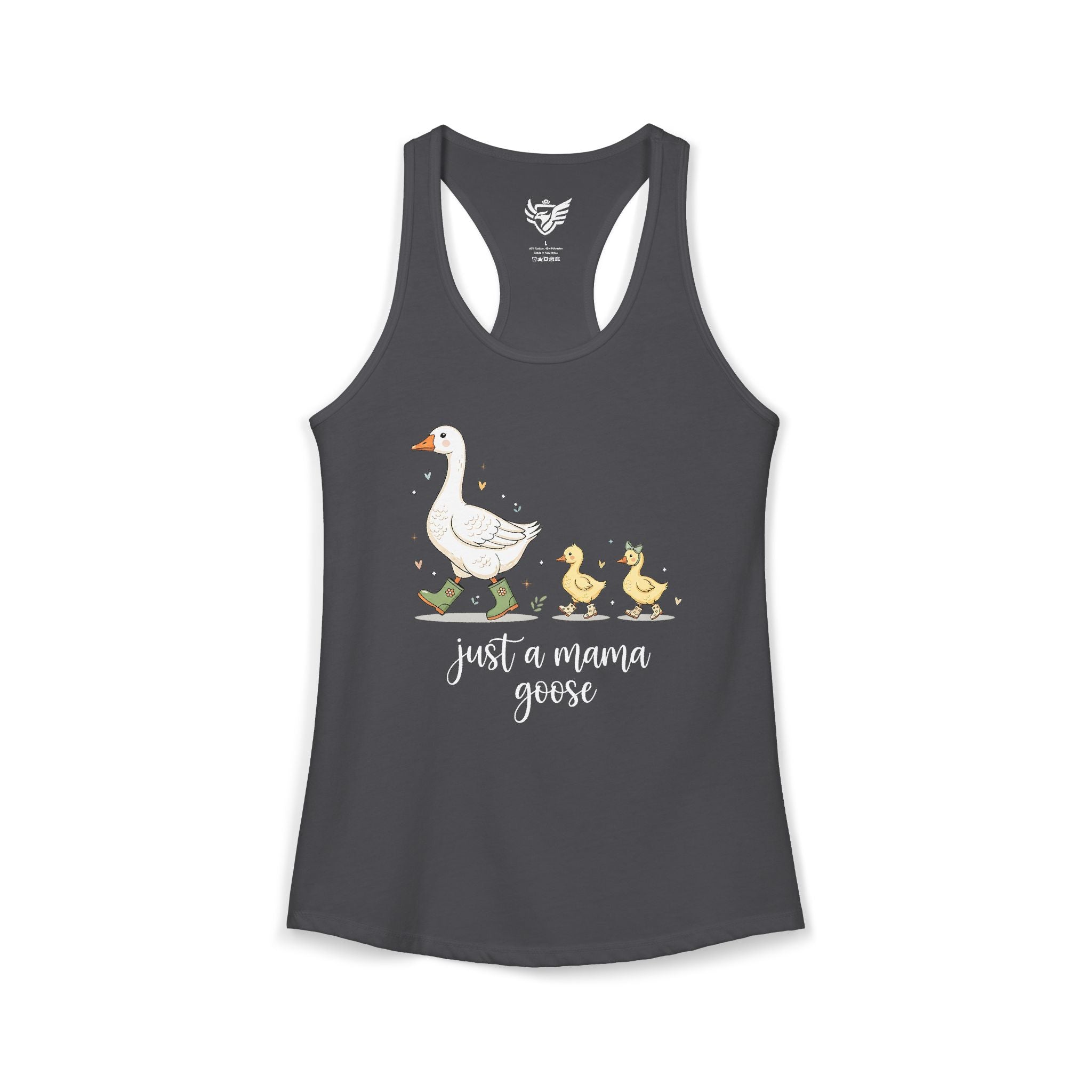 Just A Momma Goose Ideal Racerback Tank
