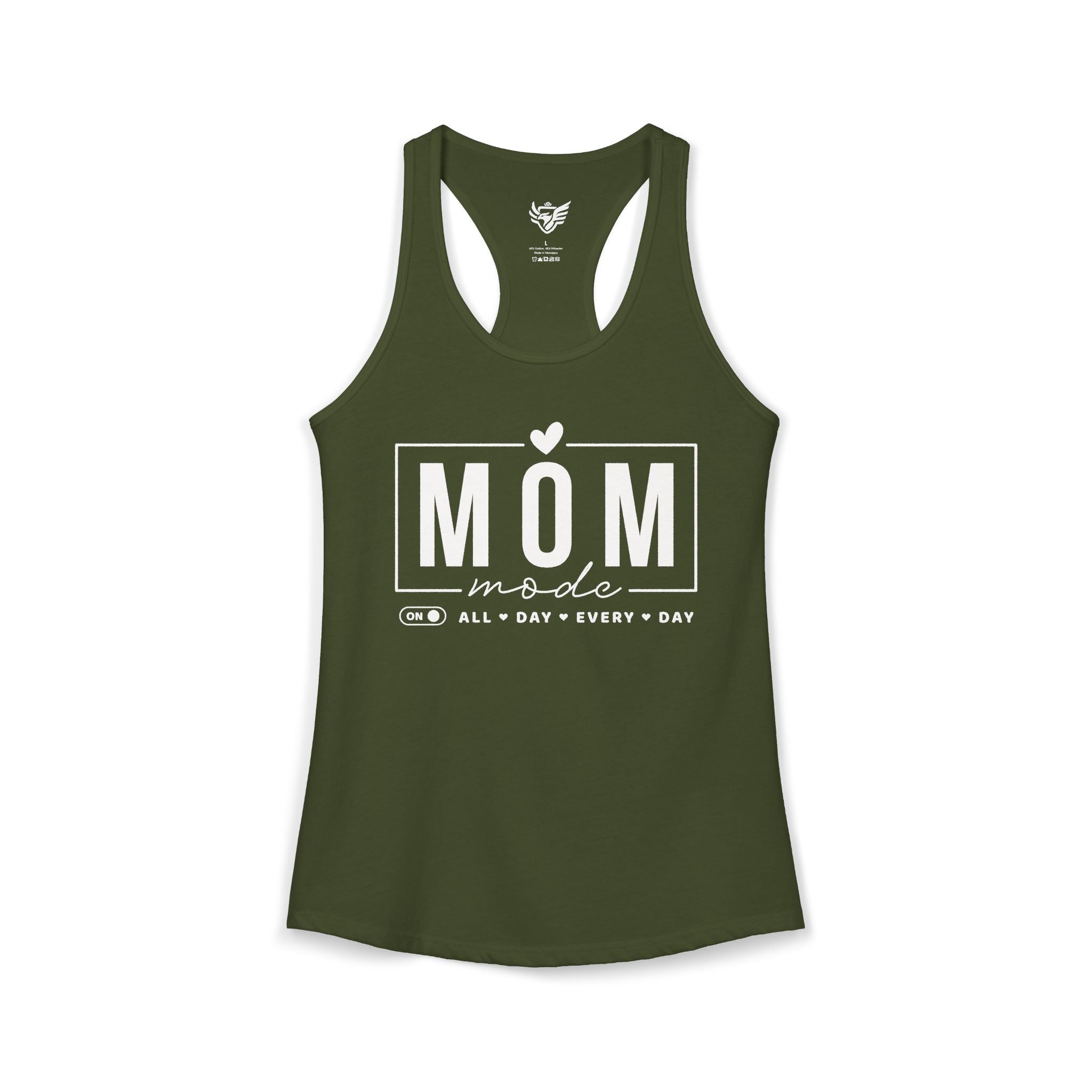 Mom Mode Ideal Racerback Tank