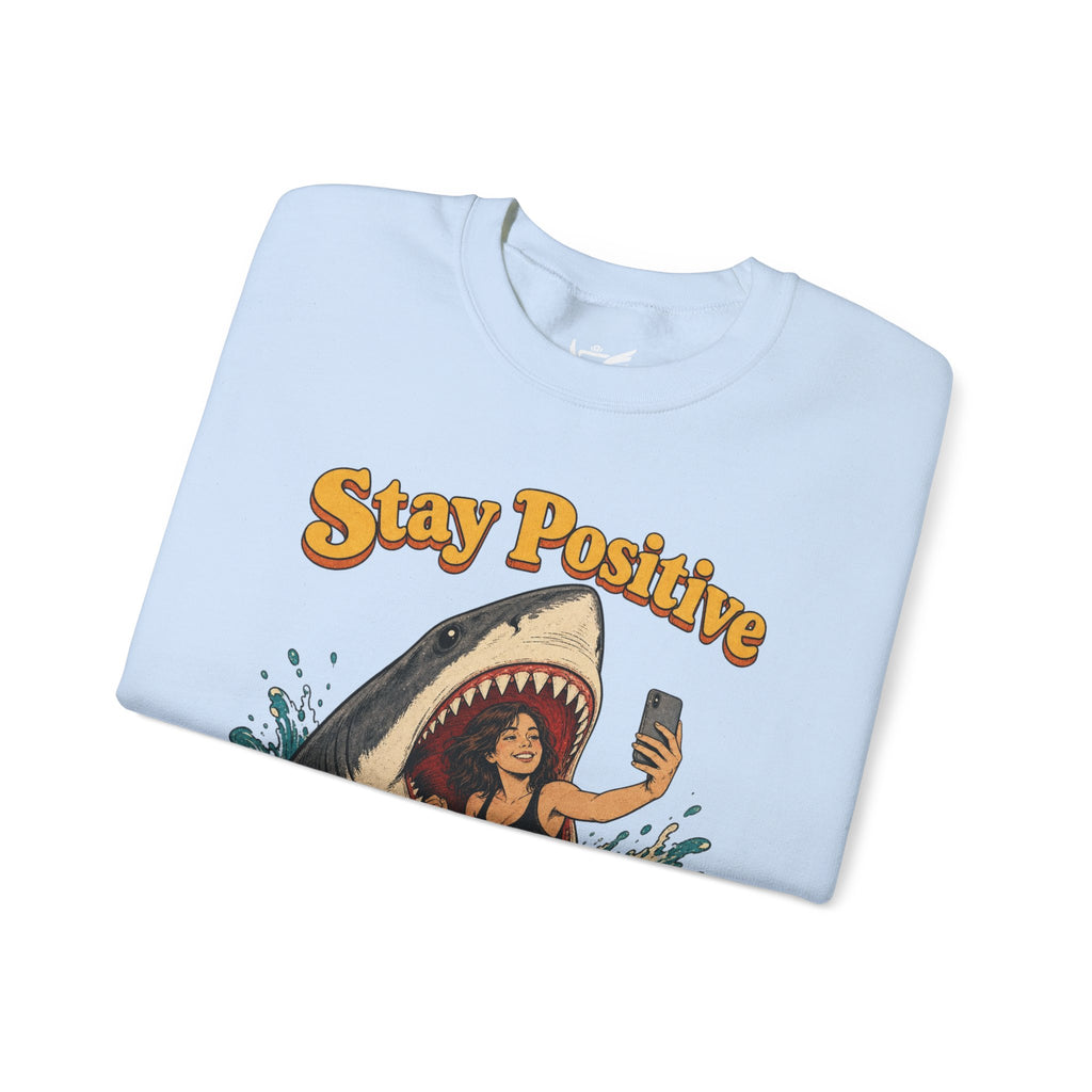 Stay Positive Heavy Blend™ Crewneck Sweatshirt