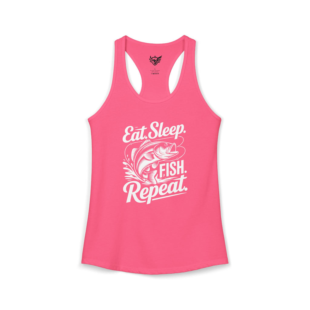 Eat Sleep Fish Repeat Ideal Racerback Tank