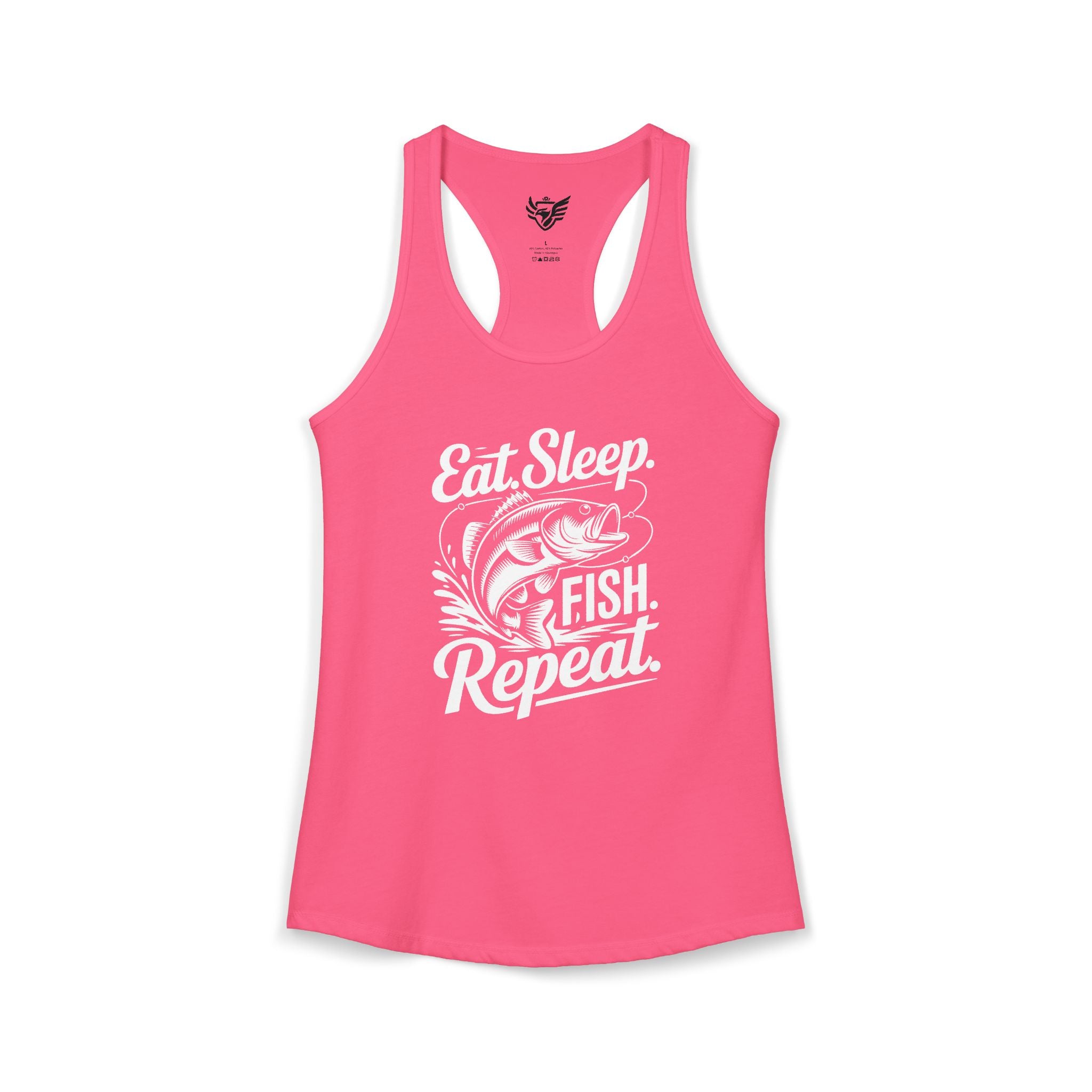 Eat Sleep Fish Repeat Ideal Racerback Tank