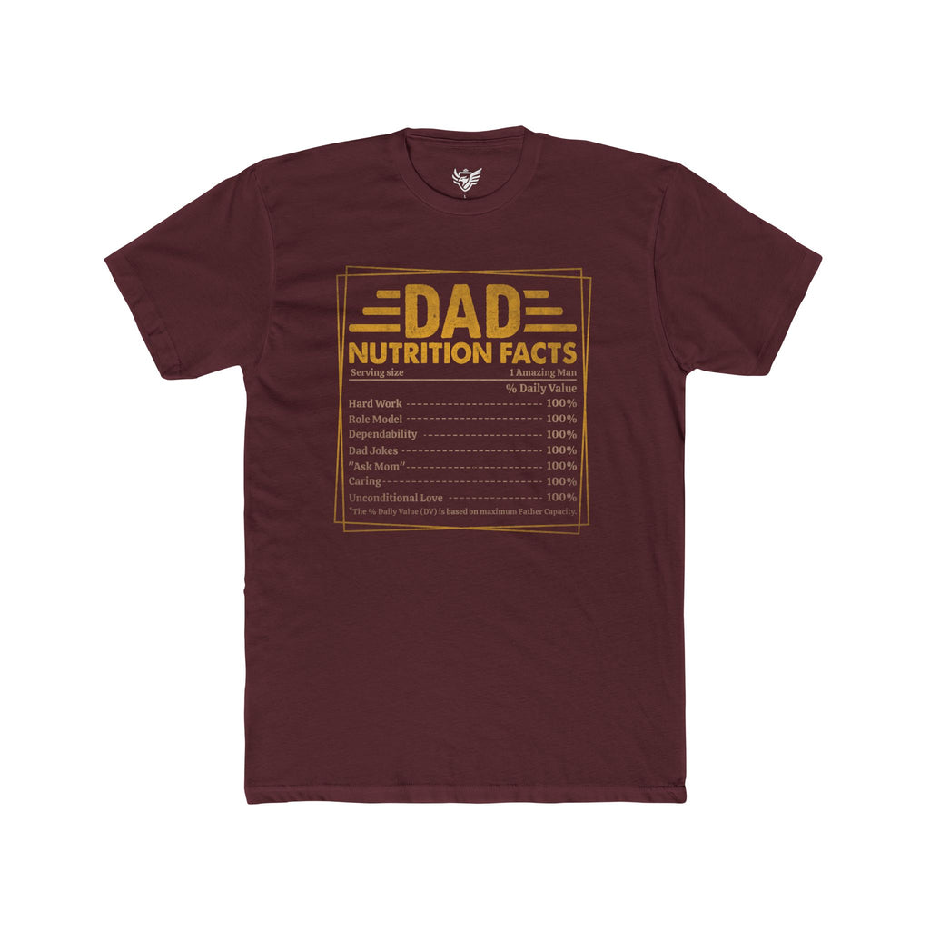 Dad Nutrition Facts Cotton Crew Tee