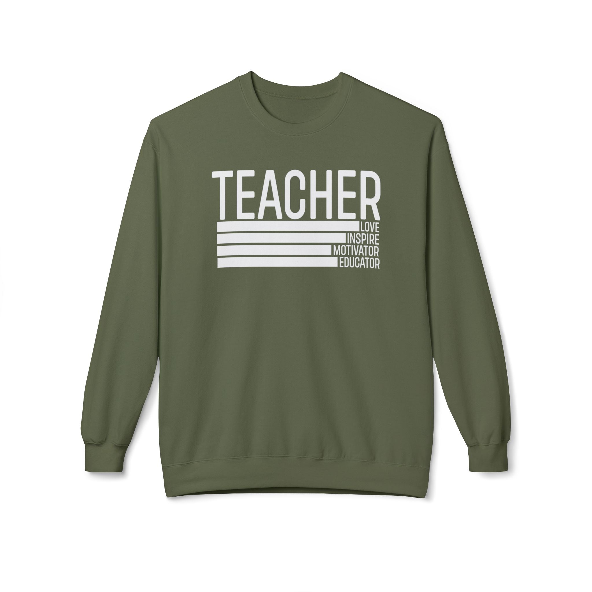 Teacher Midweight Softstyle Fleece Crewneck Sweatshirt