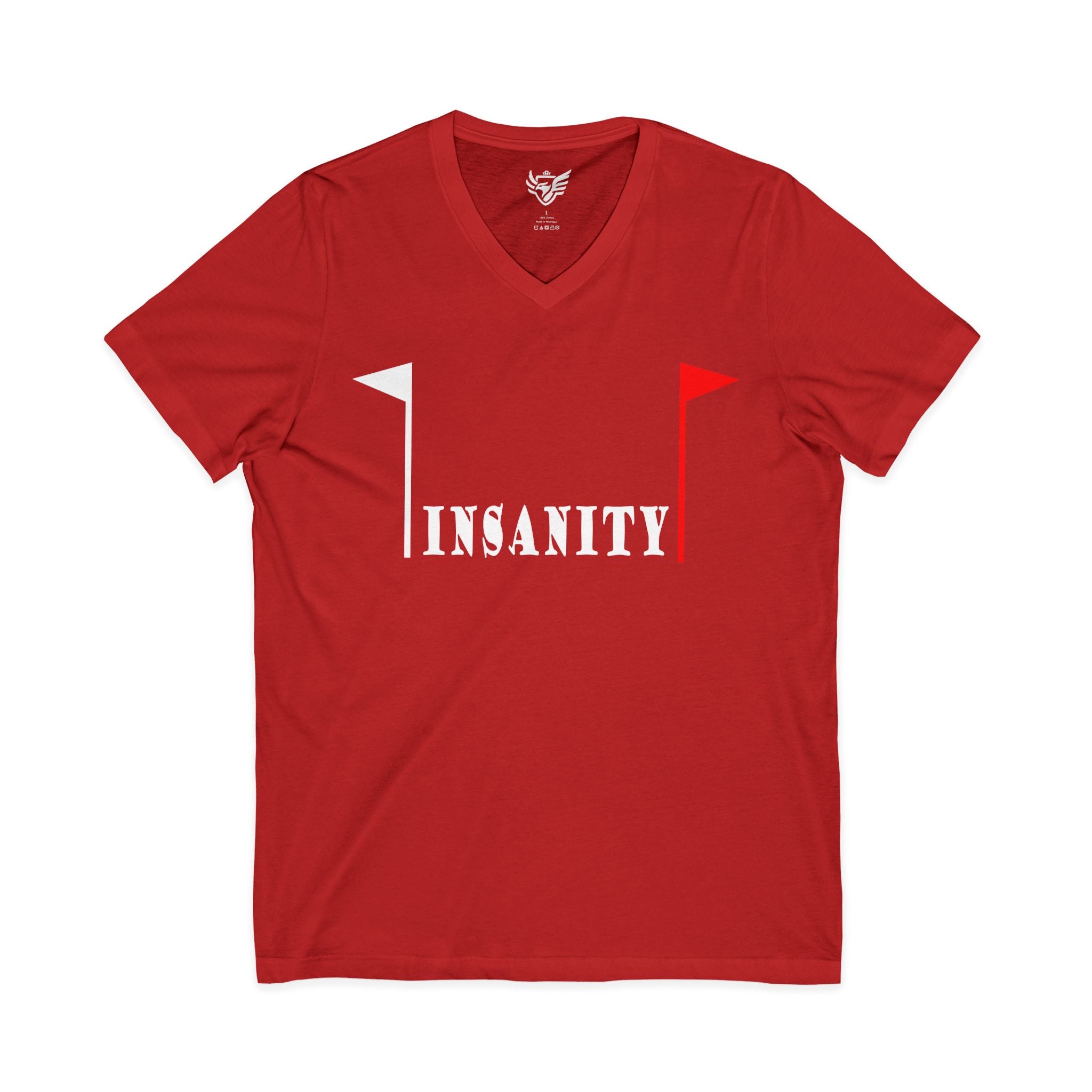 Insanity Jersey Short Sleeve V-Neck Tee