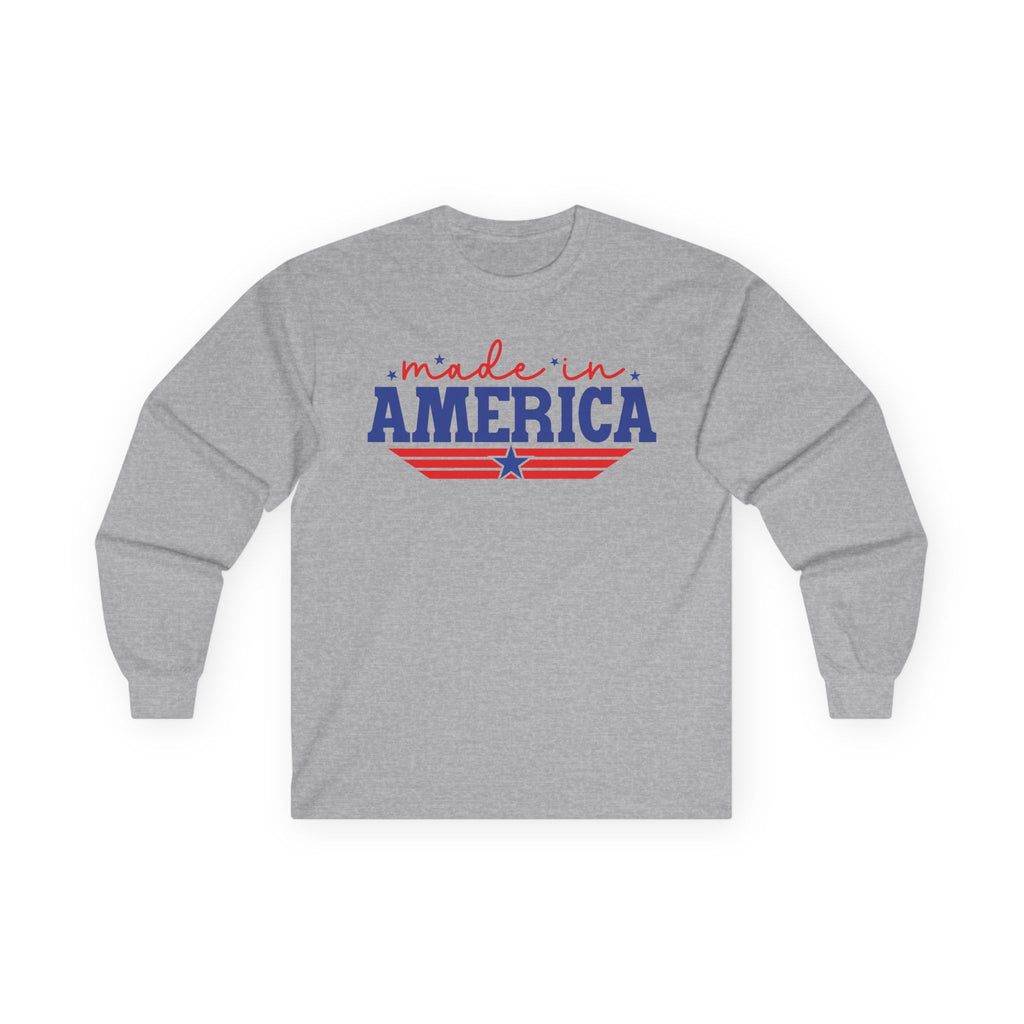 Made In America Cotton Long Sleeve Tee