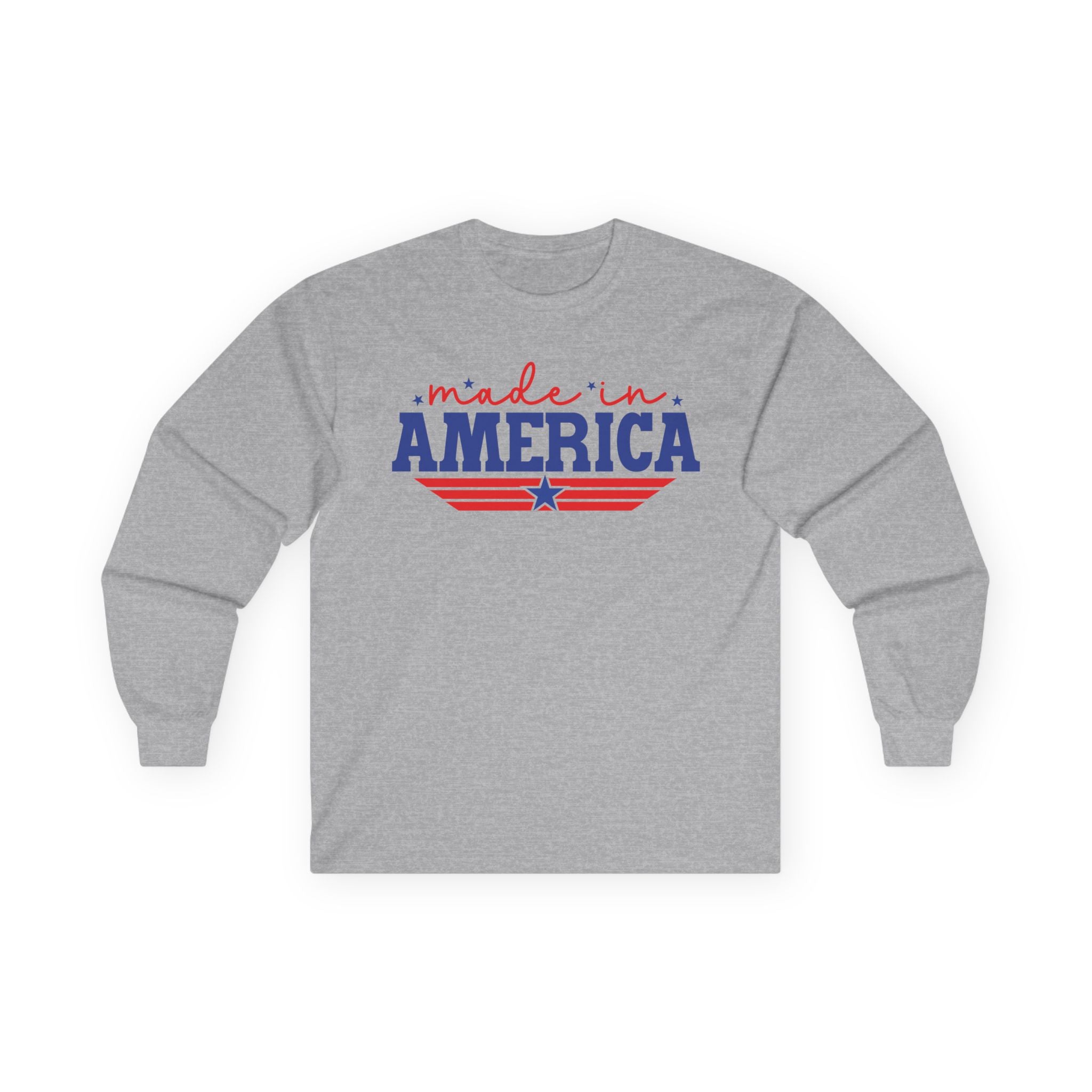 Made In America Cotton Long Sleeve Tee