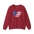 Heart Flag Heavy Blend™ Crewneck Sweatshirt