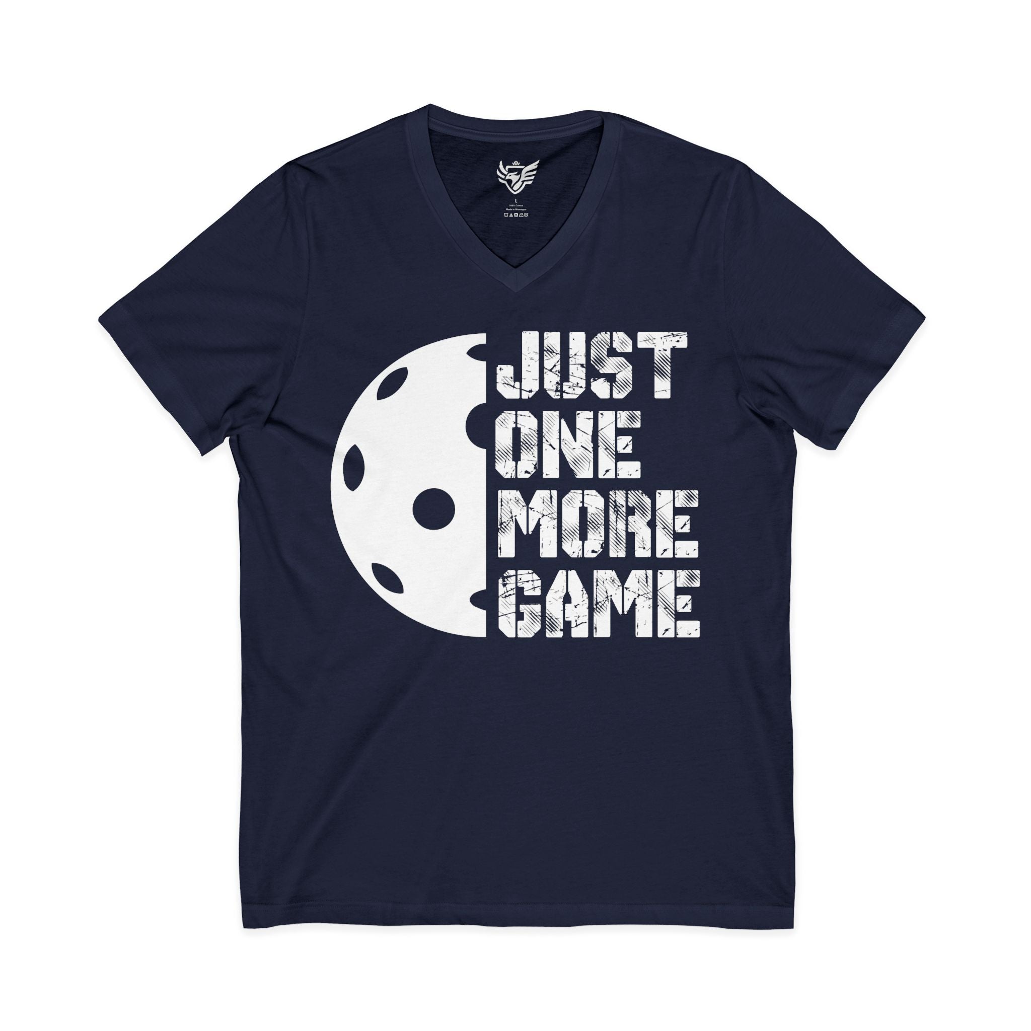 Just One More Game Jersey Short Sleeve V-Neck Tee