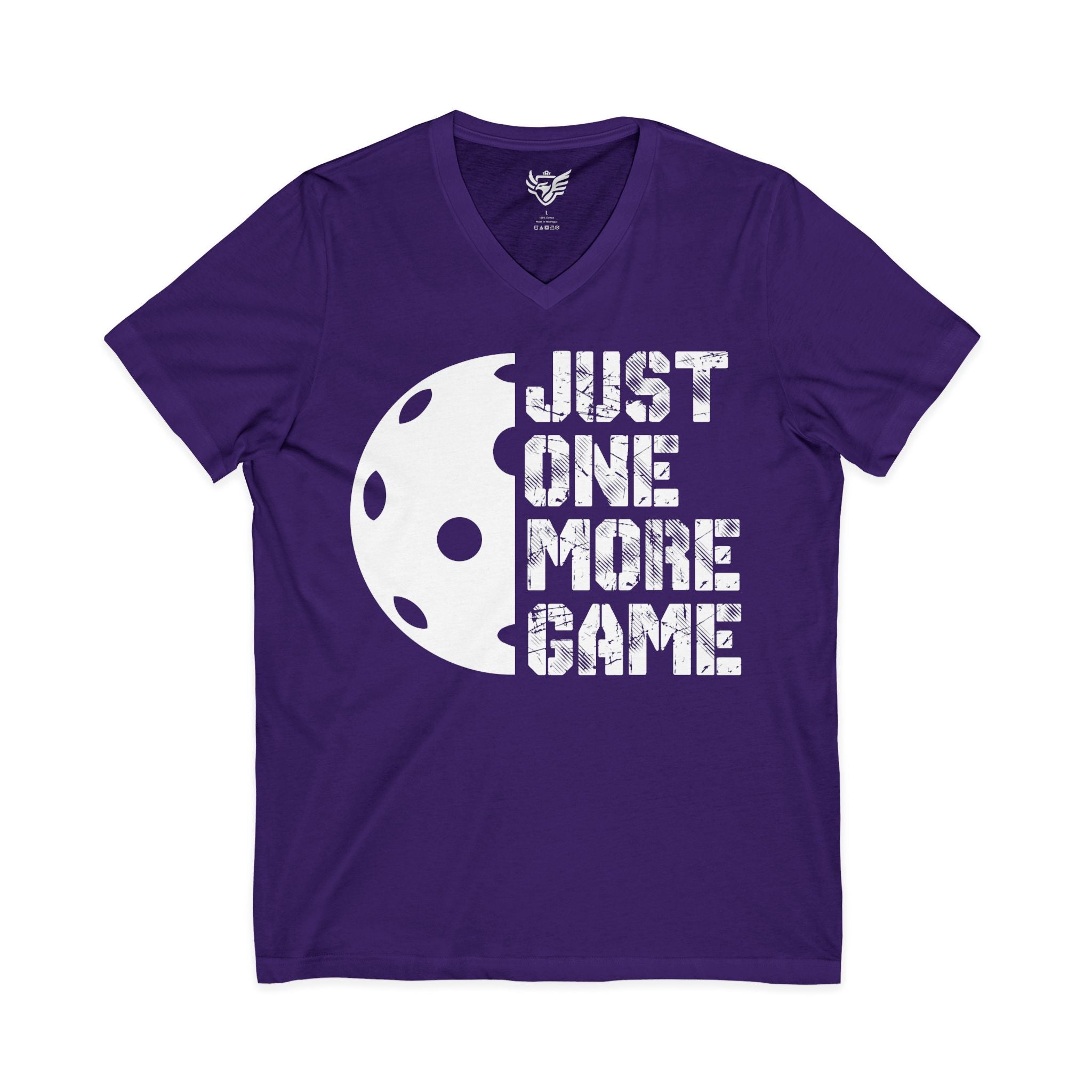 Just One More Game Jersey Short Sleeve V-Neck Tee