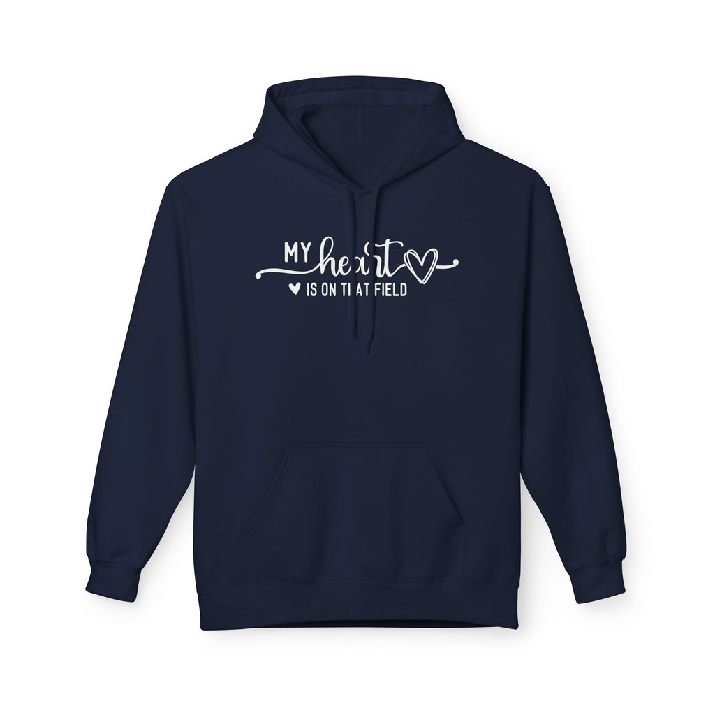My Heart is on that Field Midweight Softstyle Fleece Hoodie