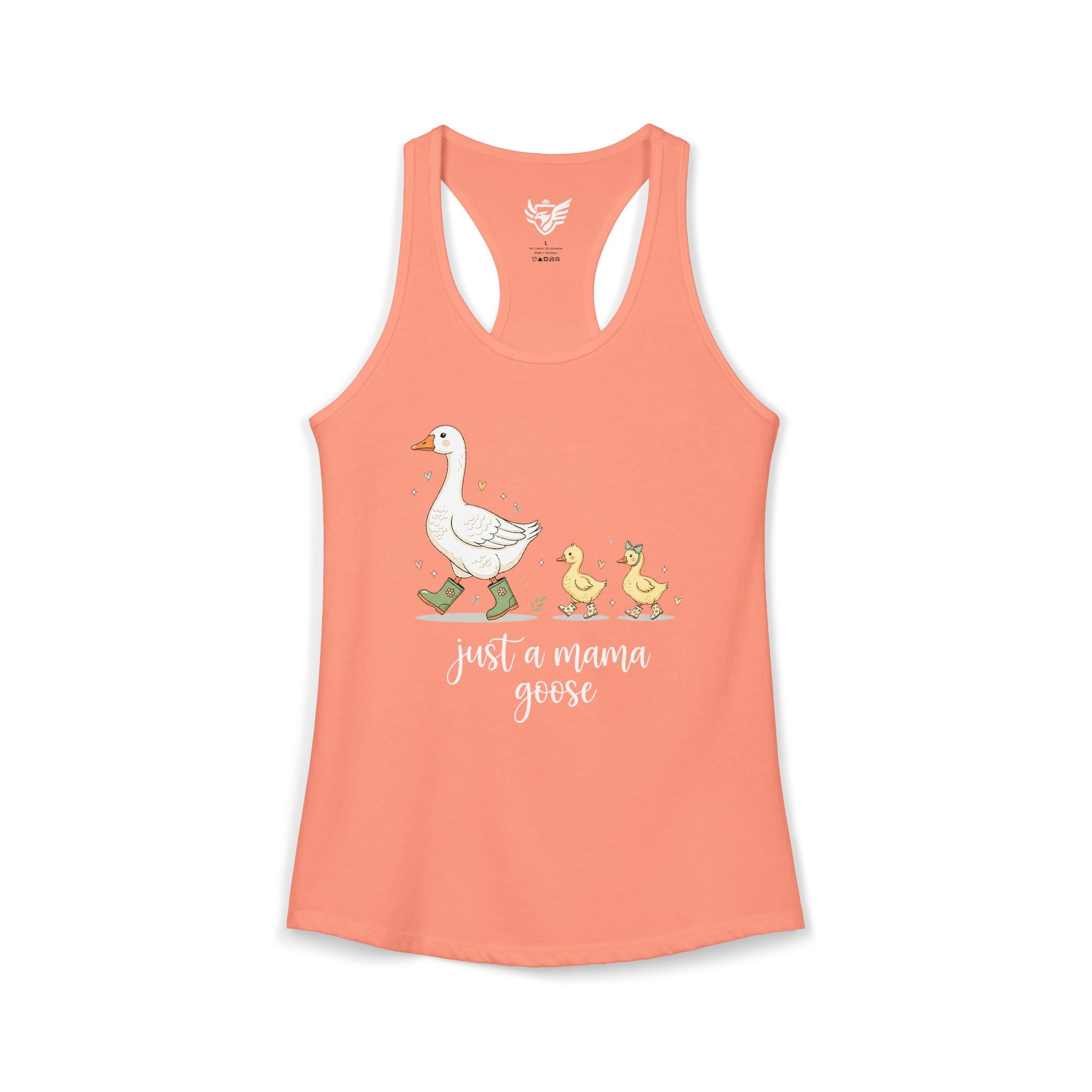 Just A Momma Goose Ideal Racerback Tank