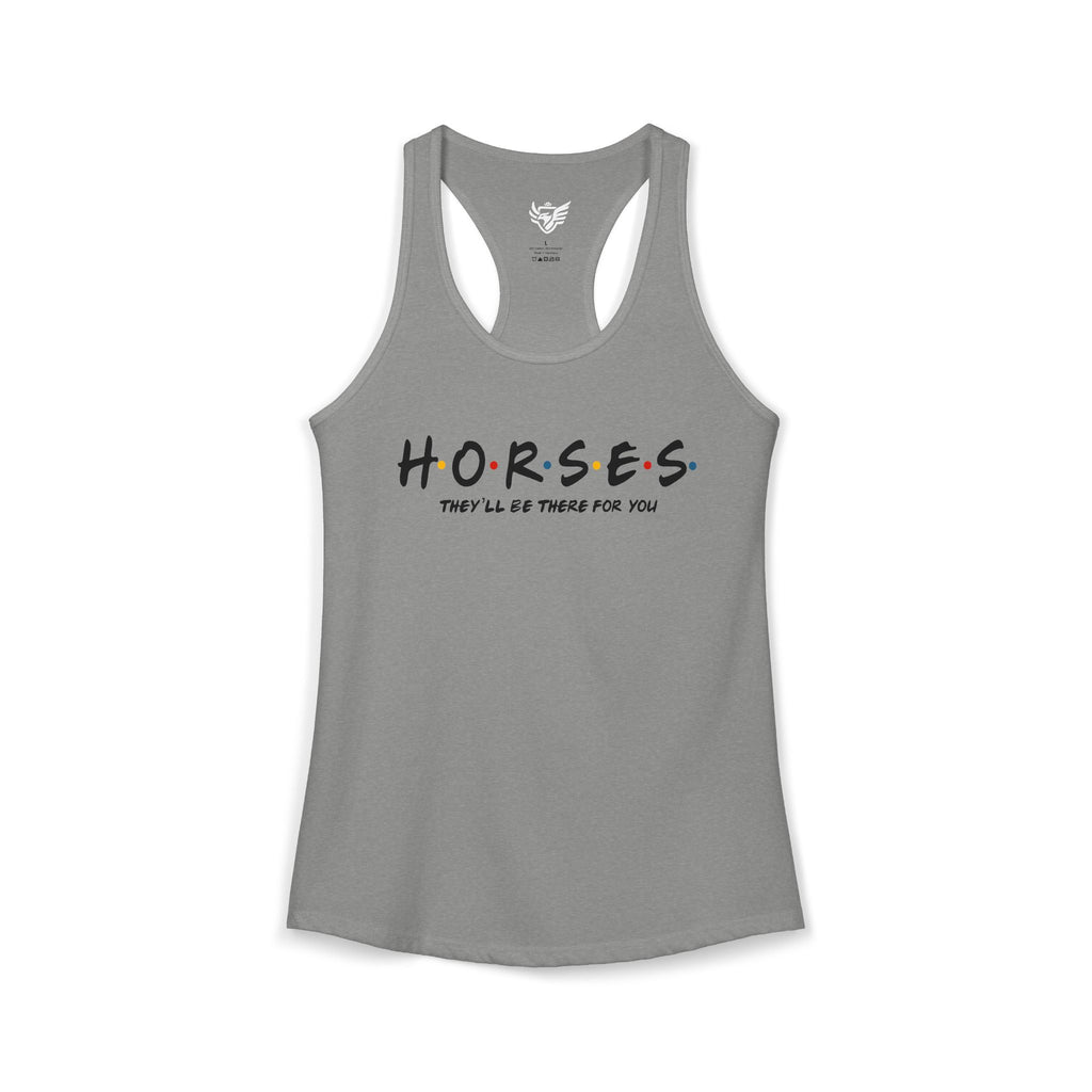 Horses, Friends Theme Ideal Racerback Tank