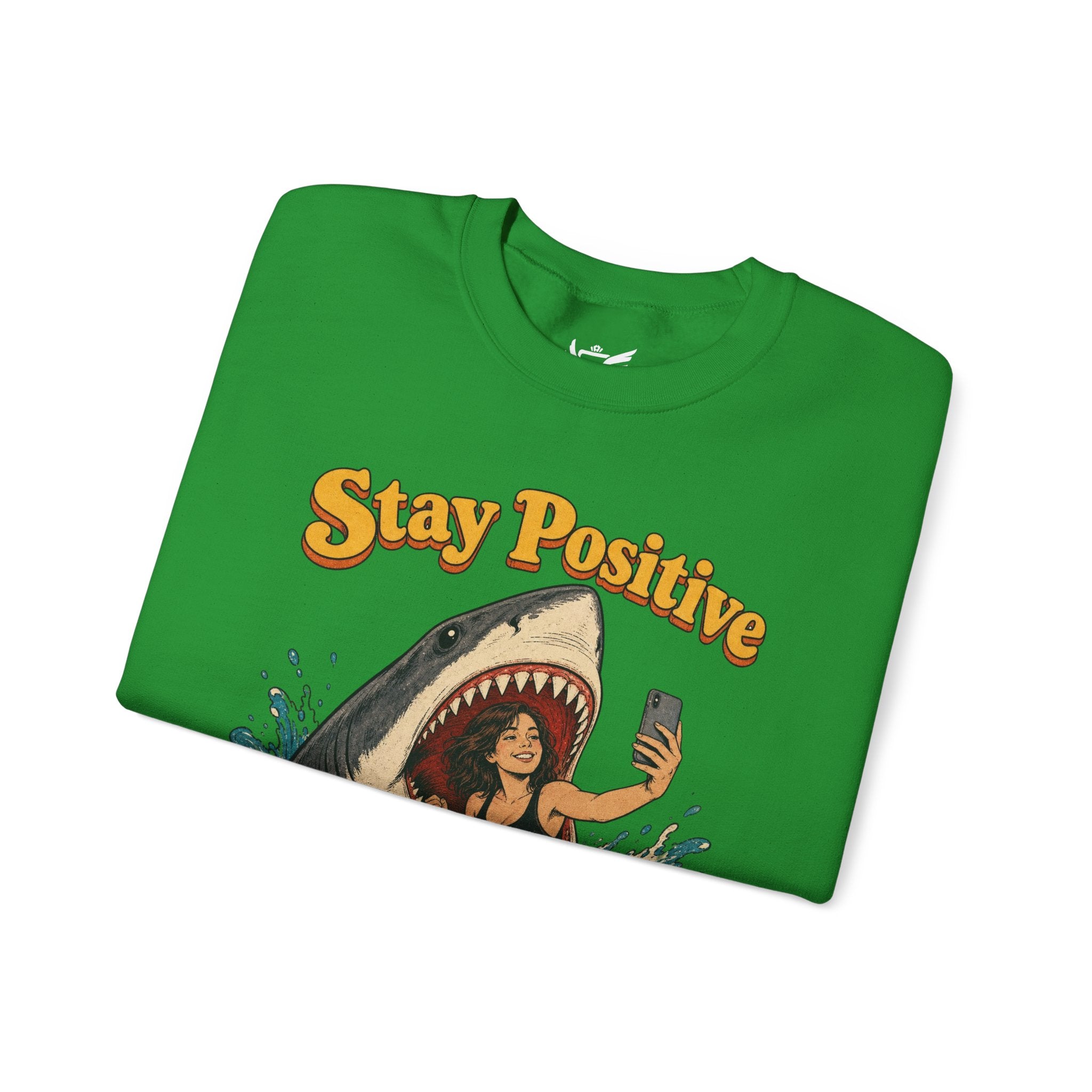 Stay Positive Heavy Blend™ Crewneck Sweatshirt