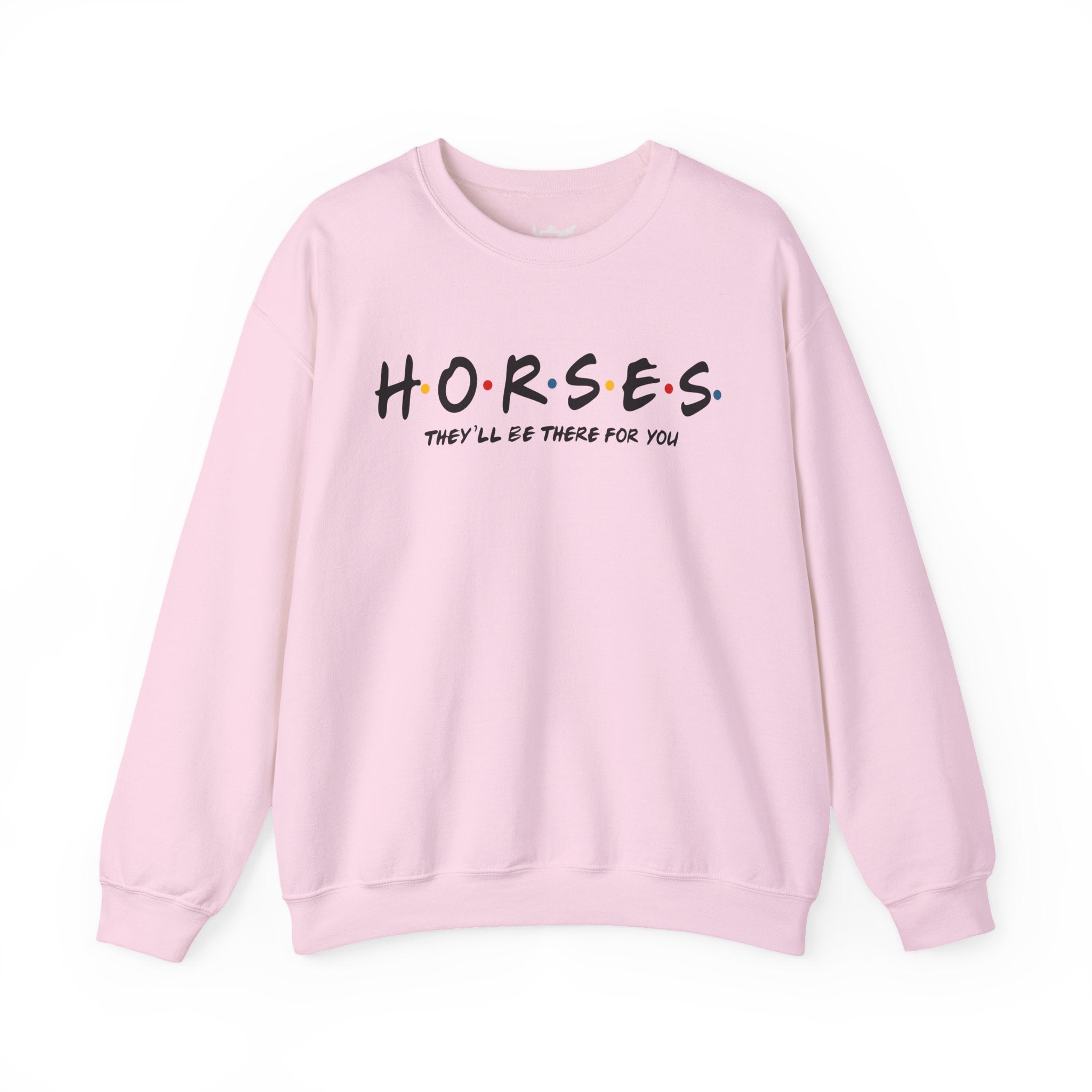 Horses, Friends Theme Heavy Blend™ Crewneck Sweatshirt