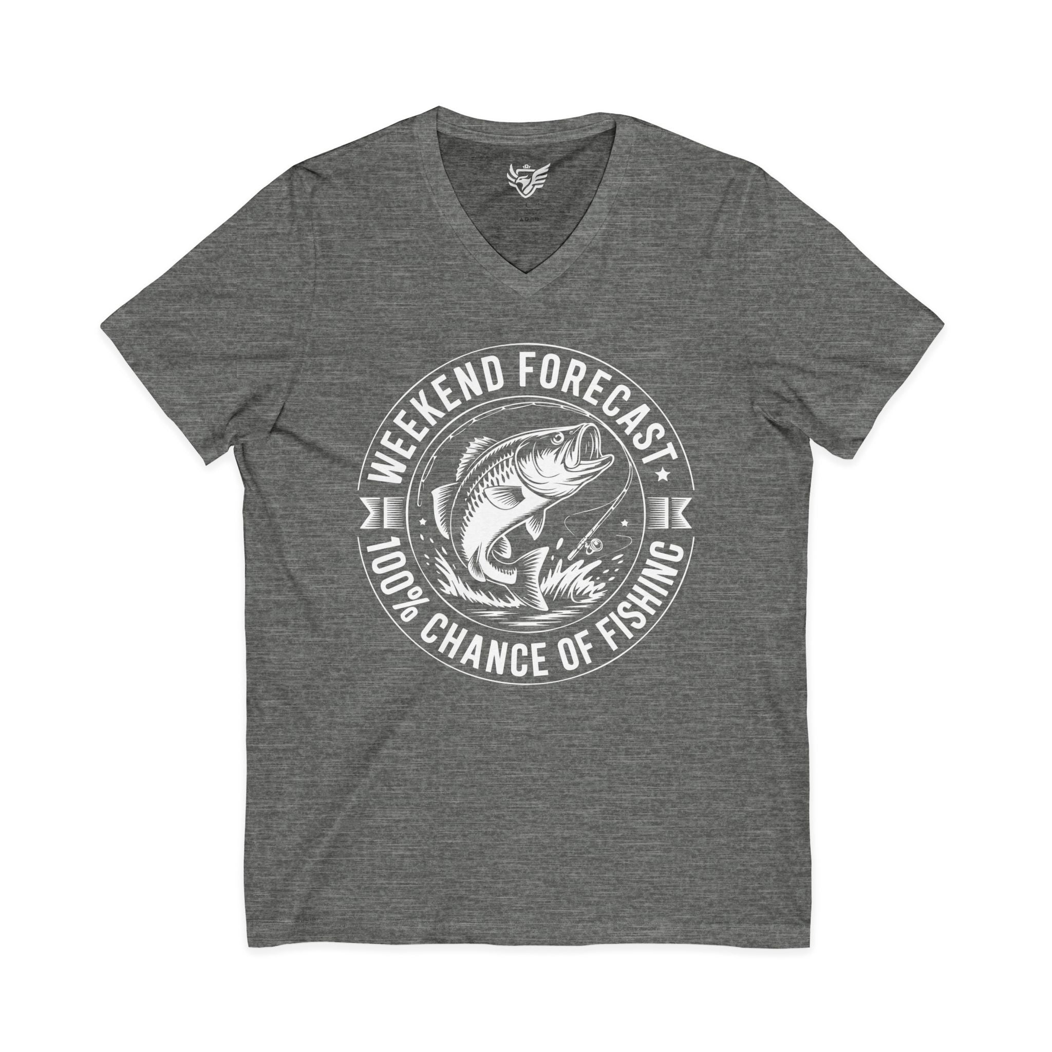 Weekend Forecast Jersey Short Sleeve V-Neck Tee