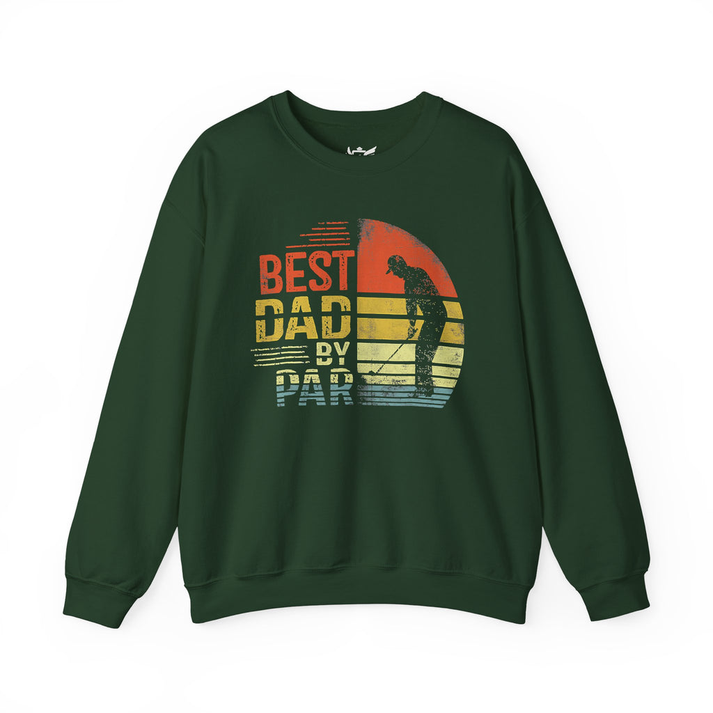 Best Dad By Par Heavy Blend™ Crewneck Sweatshirt