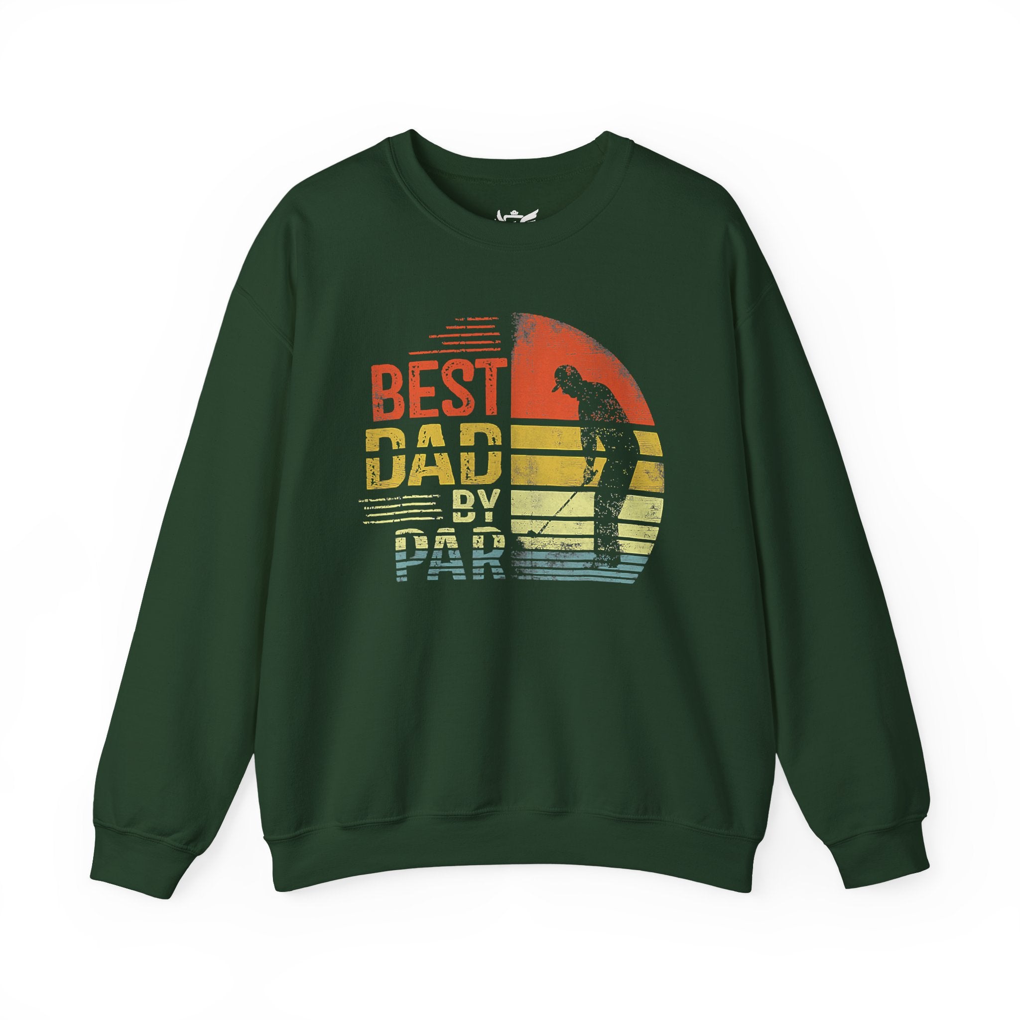 Best Dad By Par Heavy Blend™ Crewneck Sweatshirt