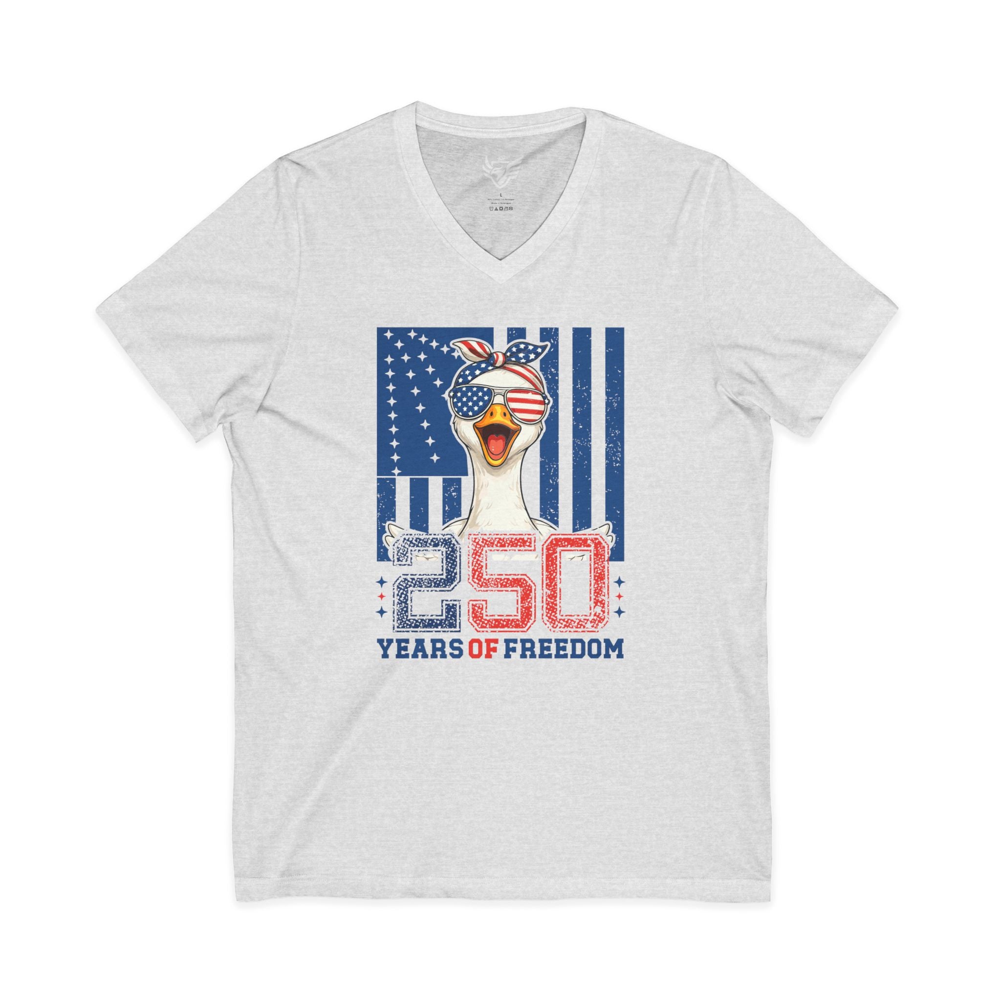 Celebration Goose Jersey Short Sleeve V-Neck Tee