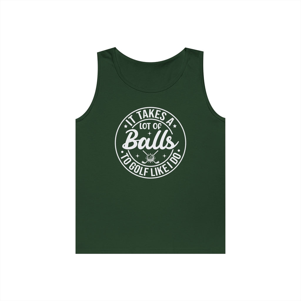Golf Like I Do Heavy Cotton Tank Top