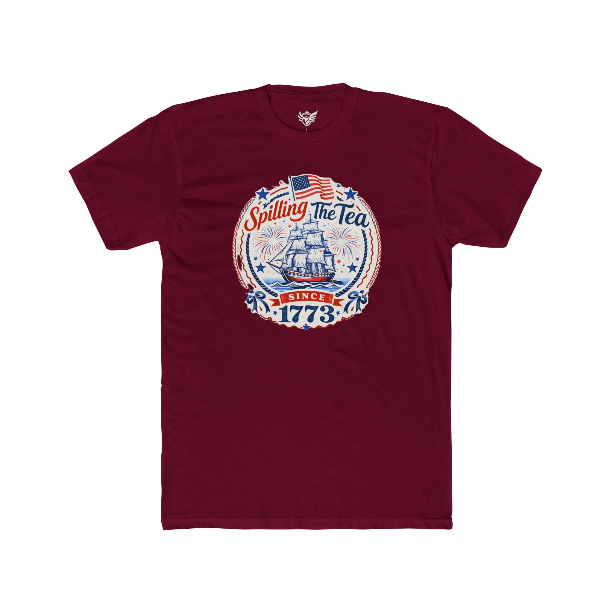 Spilling The Tea Cotton Crew Tee