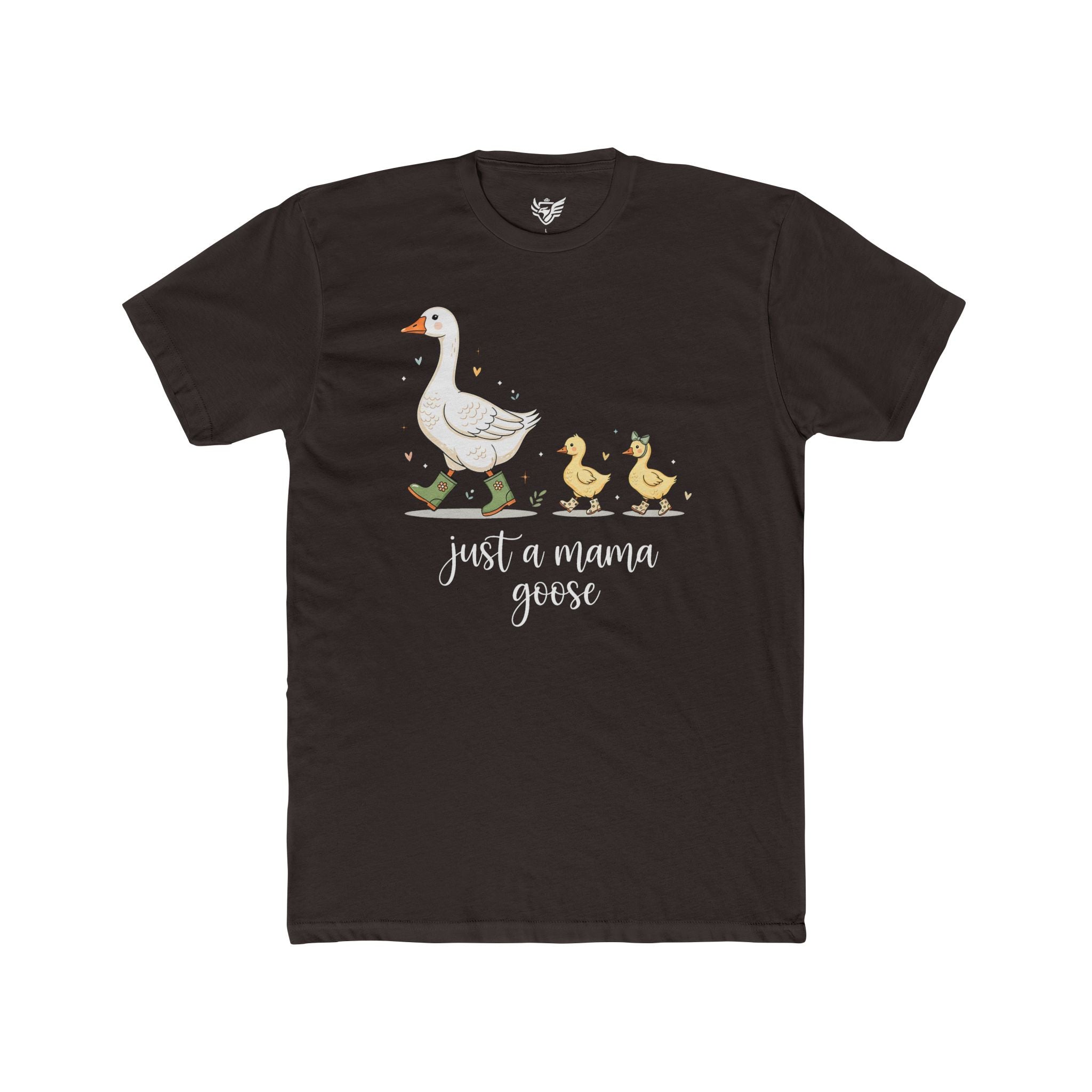 Just A Momma Goose Cotton Crew Tee