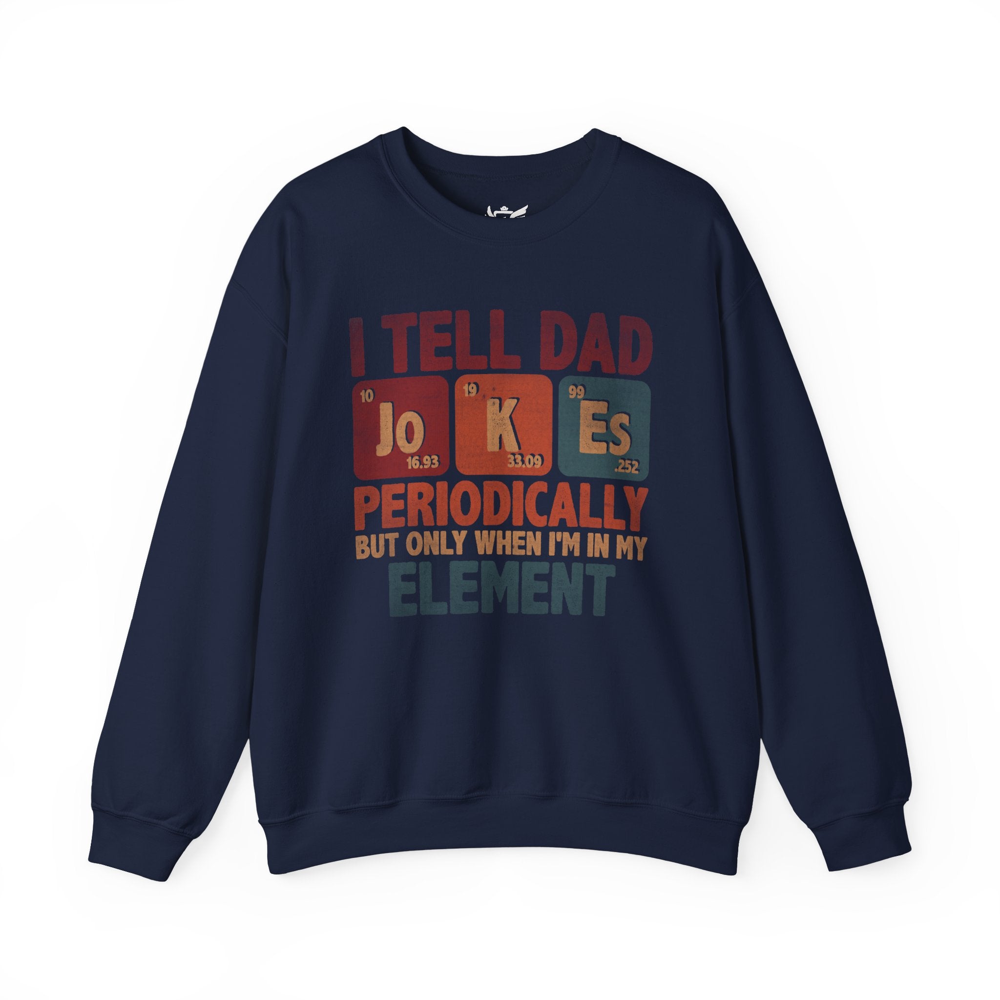 Dad Jokes Periodically Heavy Blend™ Crewneck Sweatshirt