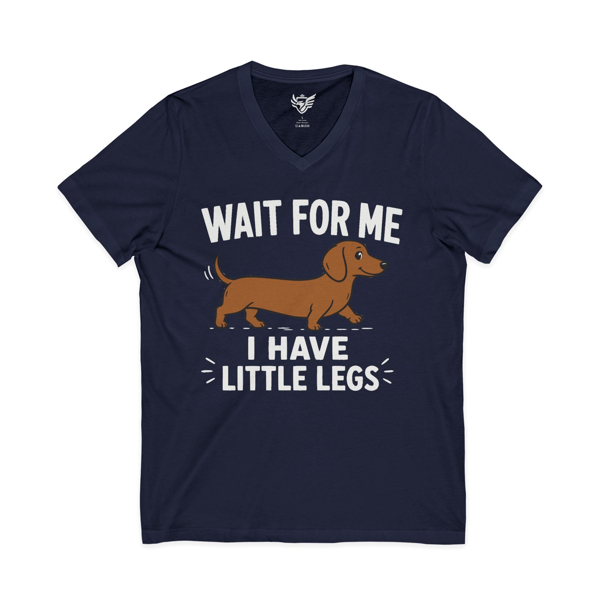 Little Legs Jersey Short Sleeve V-Neck Tee