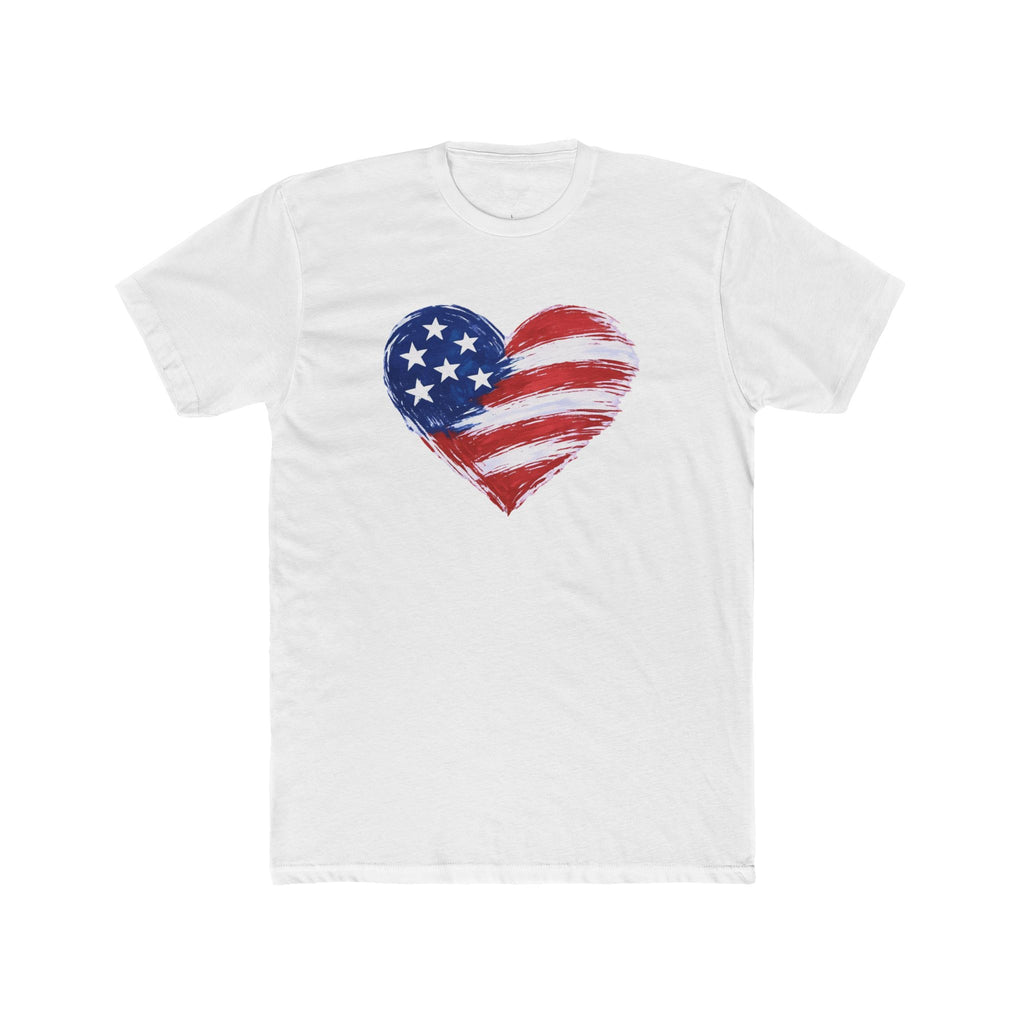 Heart Flag Cotton Crew Tee
