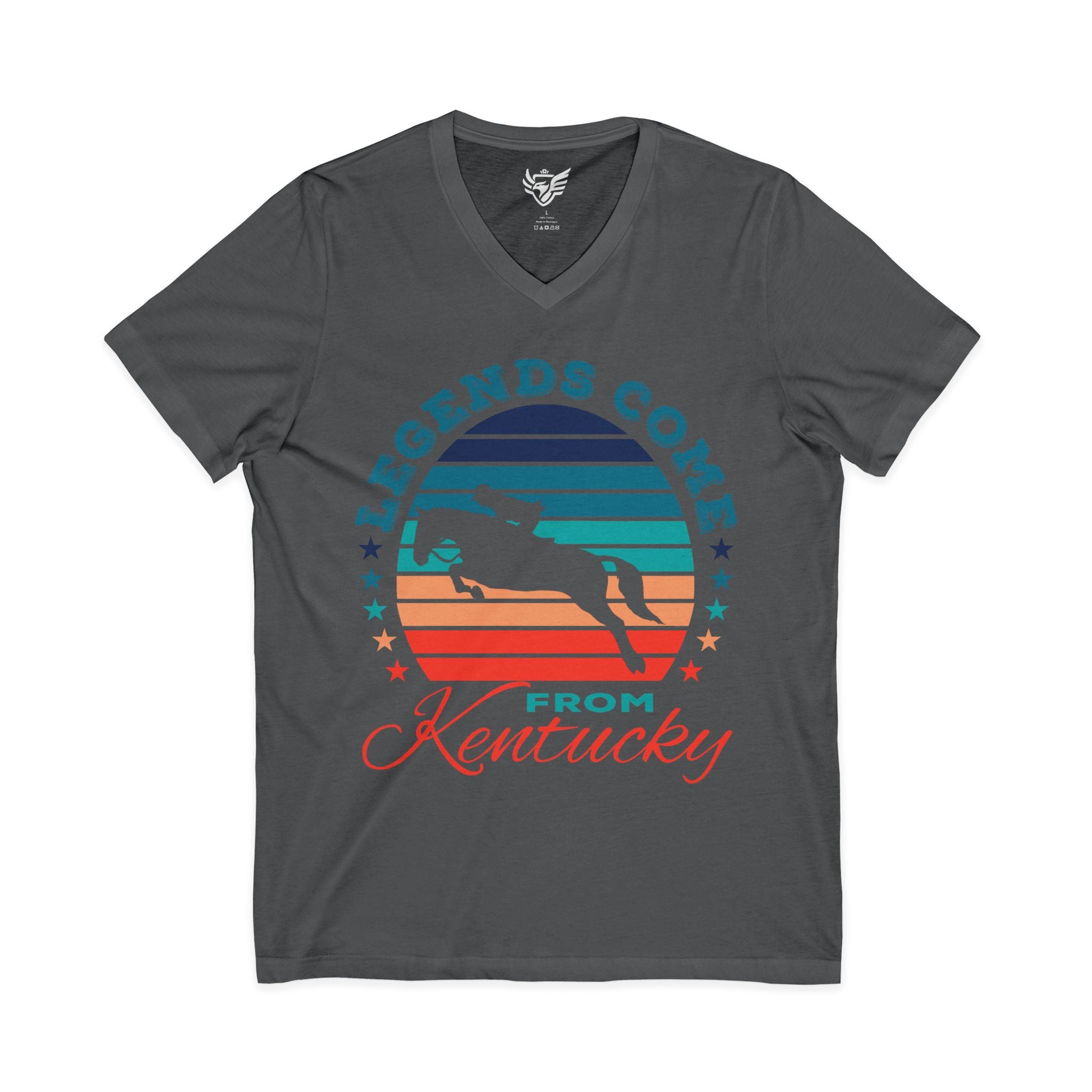 Unisex Legends 5 Star Jersey Short Sleeve V-Neck Tee