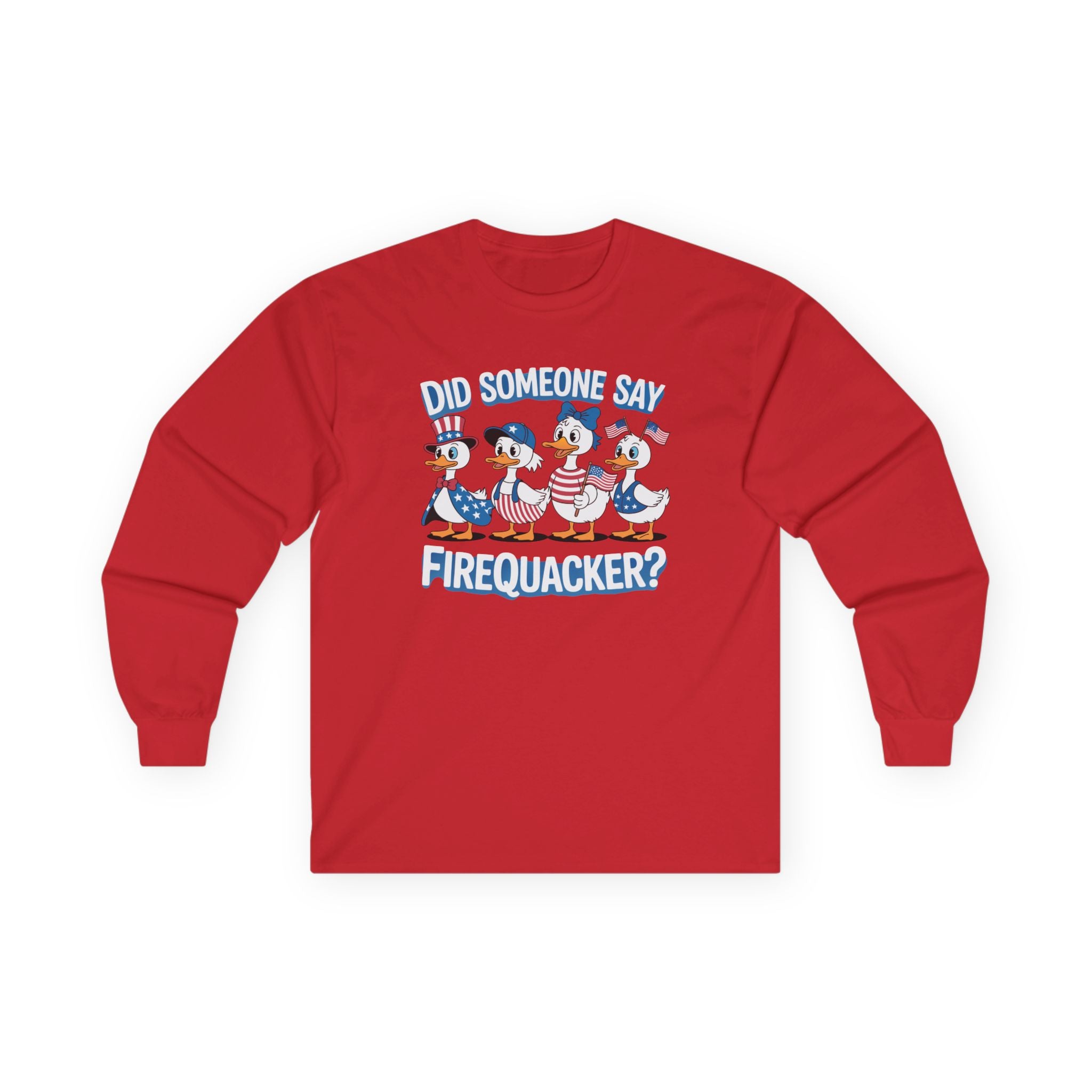 Firequackers Cotton Long Sleeve Tee