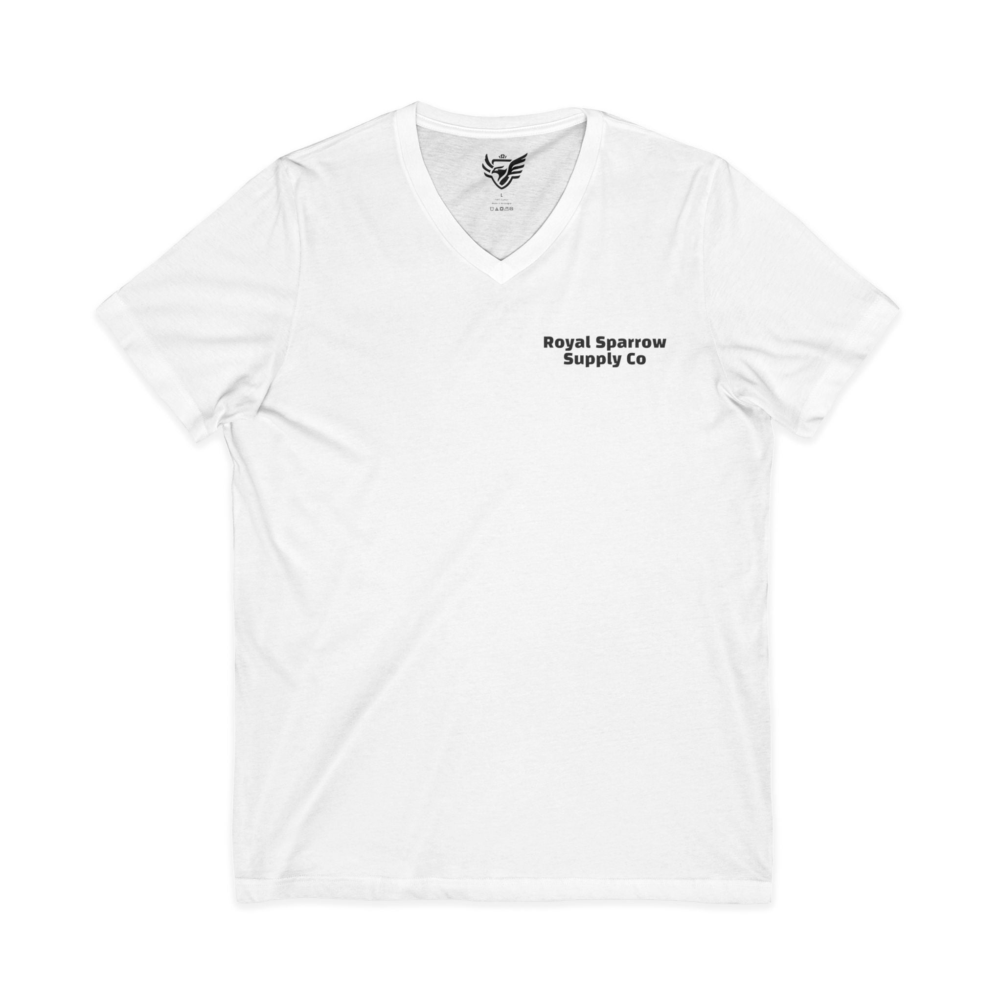 Royal Sparrow Jersey Short Sleeve V-Neck Tee