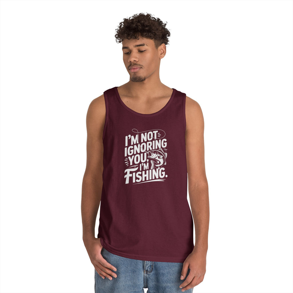 I'm Not Ignoring You Heavy Cotton Tank Top
