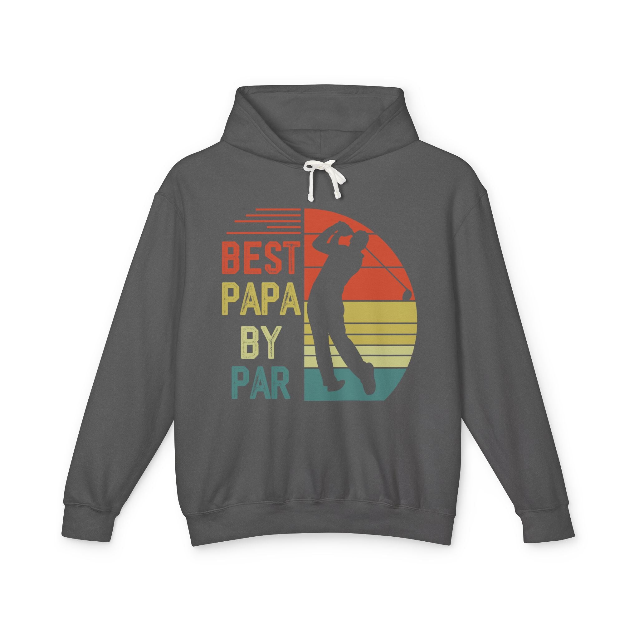 Best Papa By Par Lightweight Hooded Sweatshirt