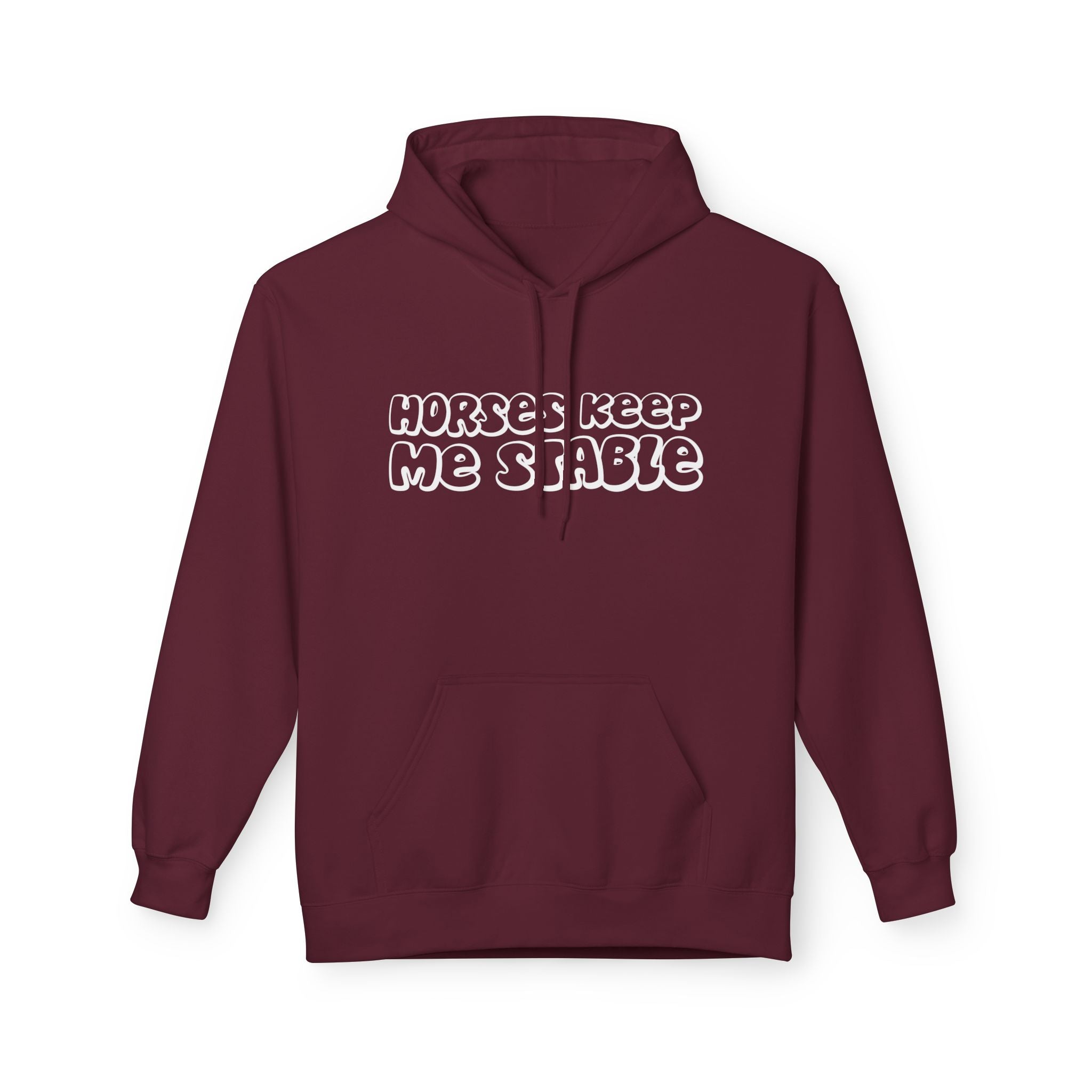 Horses Keep Me Stable Midweight Softstyle Fleece Hoodie