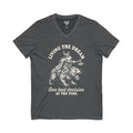 Living The Dream Jersey Short Sleeve V-Neck Tee