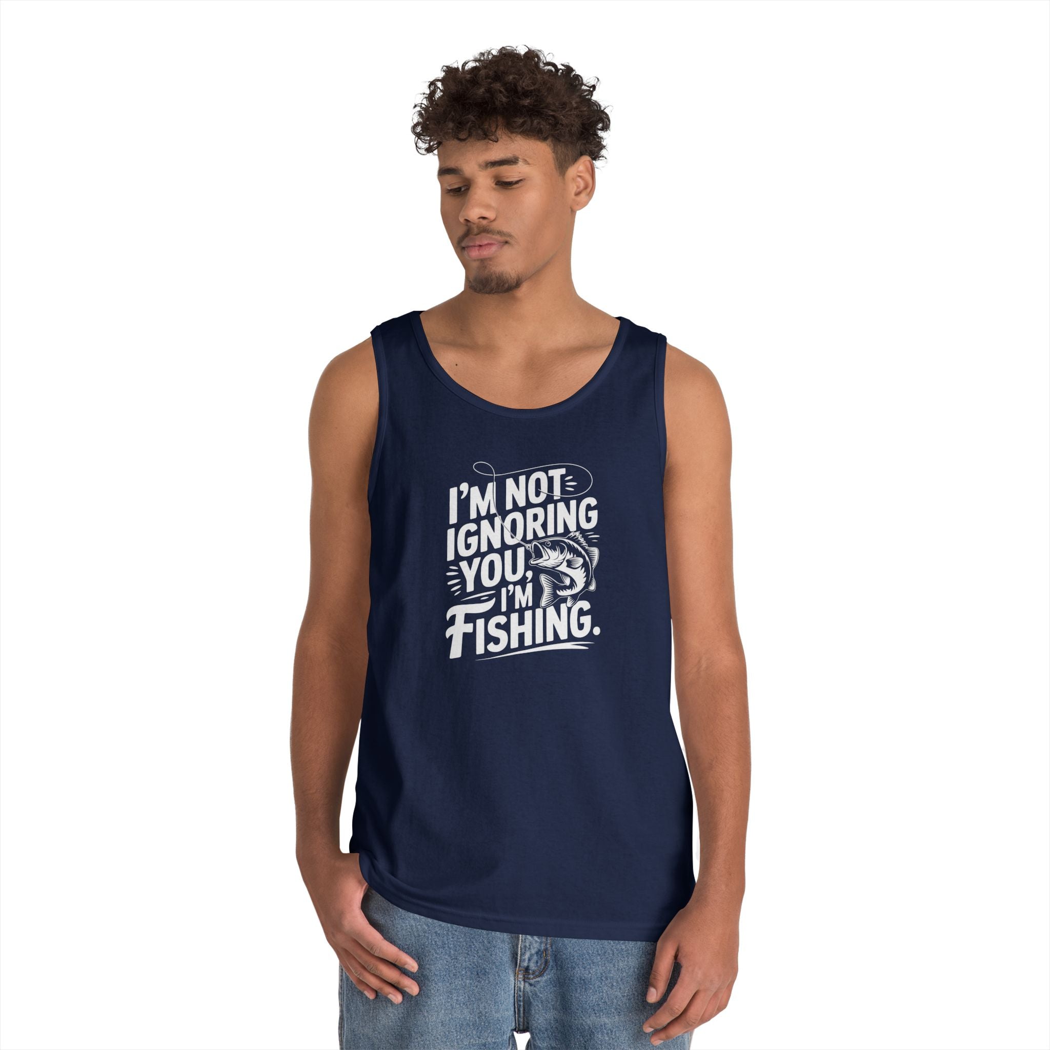 I'm Not Ignoring You Heavy Cotton Tank Top