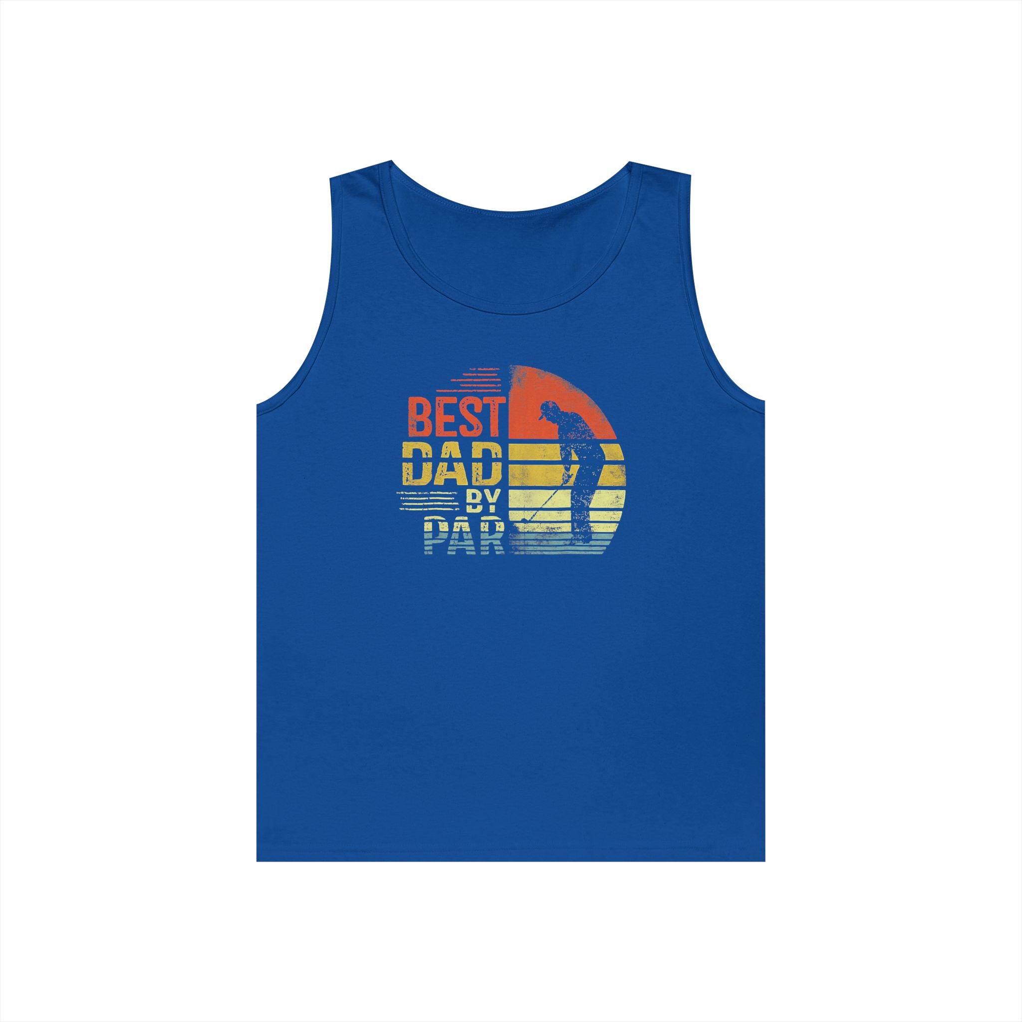 Best Dad By Par Heavy Cotton Tank Top