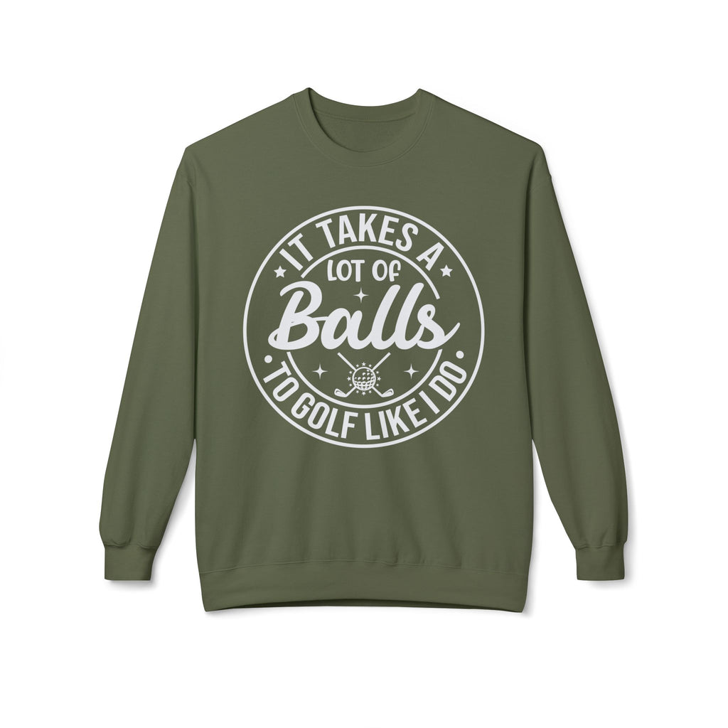 Golf Like I Do Midweight Softstyle Fleece Crewneck Sweatshirt
