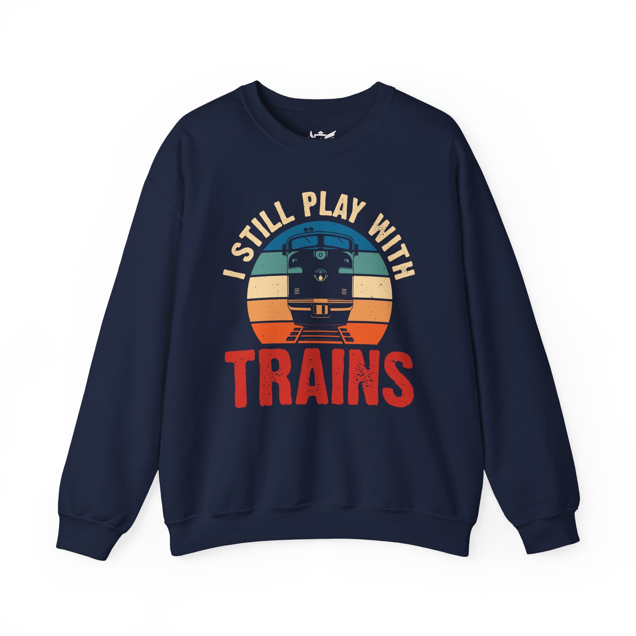 I Still Play With Trains Heavy Blend™ Crewneck Sweatshirt