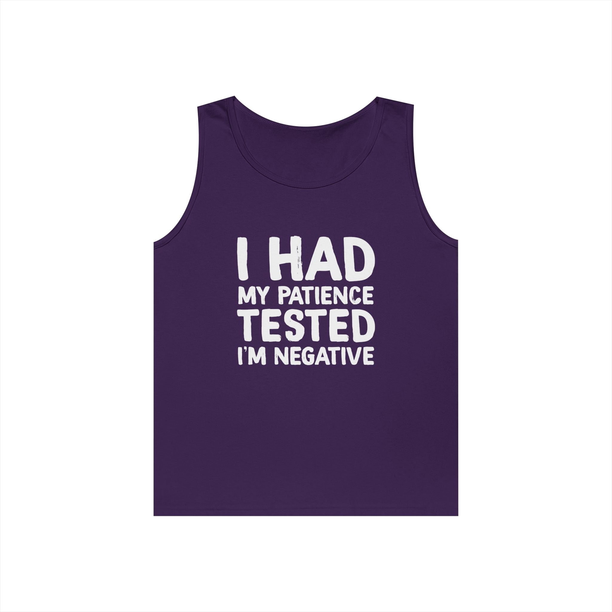 Negative For Patience Heavy Cotton Tank Top