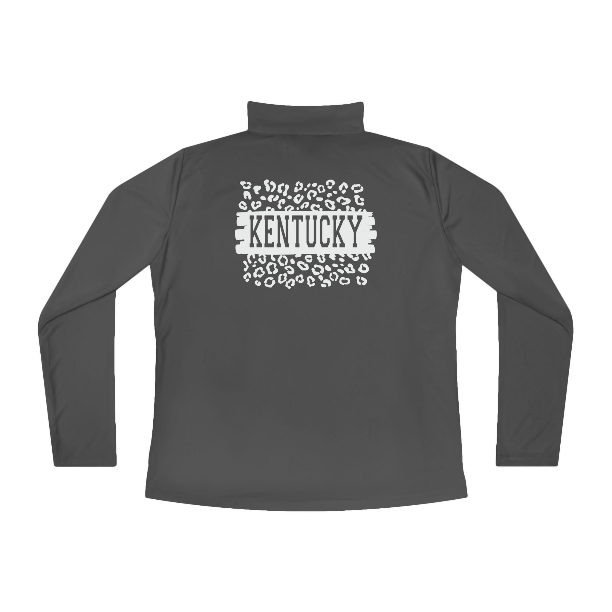Ladies KY Leopard Quarter-Zip Pullover