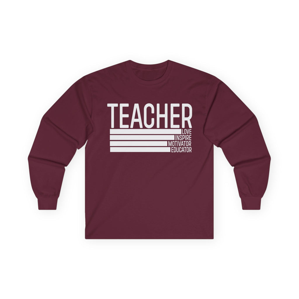 Teacher Cotton Long Sleeve Tee