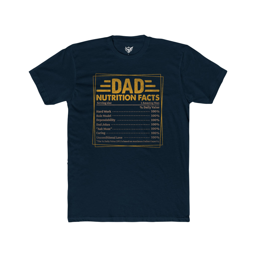 Dad Nutrition Facts Cotton Crew Tee