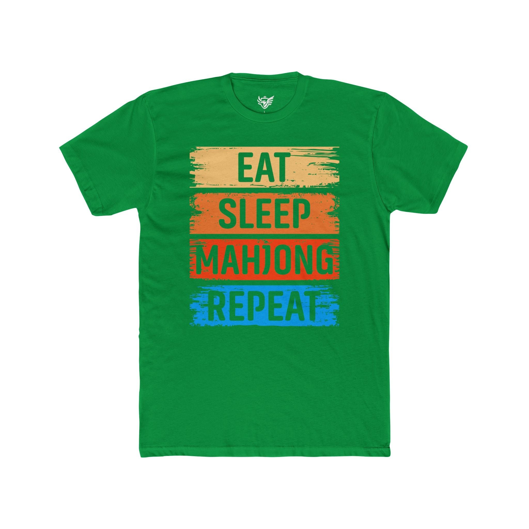 Eat Sleep Mahjong Repeat Cotton Crew Tee