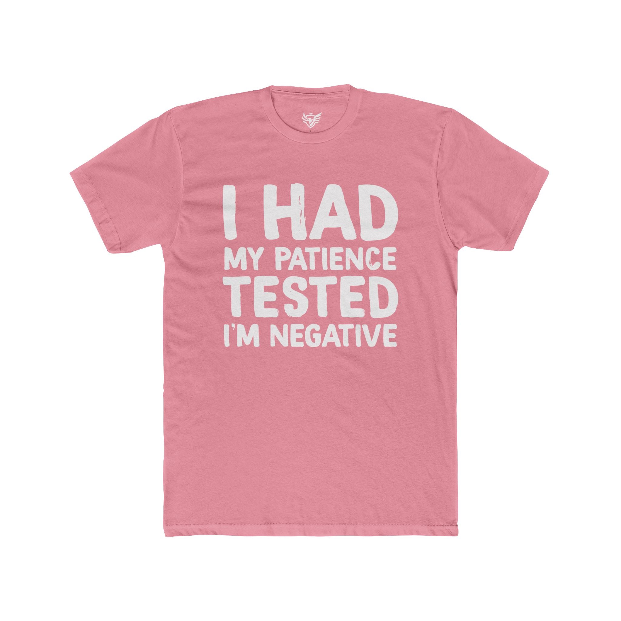 Negative For Patience Cotton Crew Tee