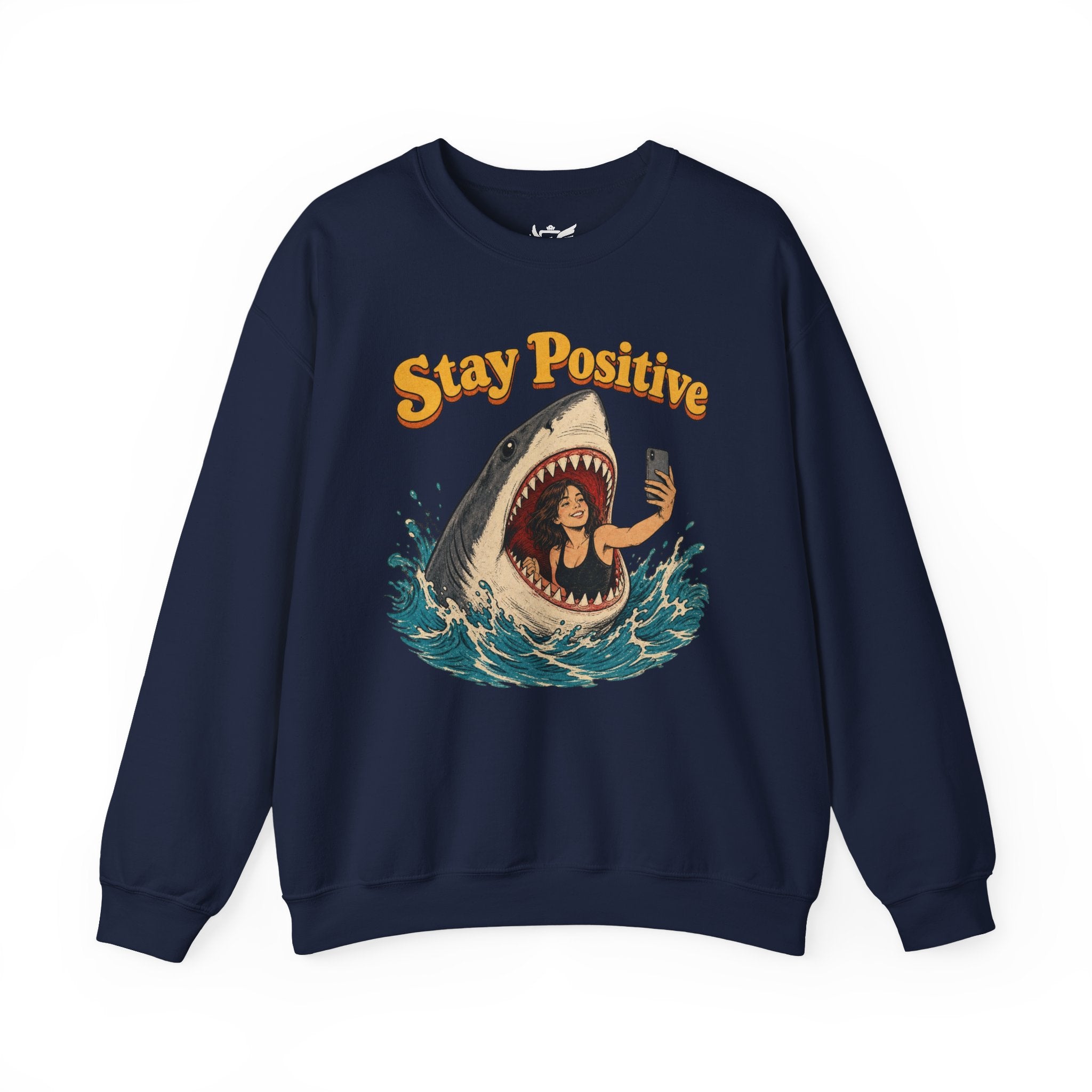 Stay Positive Heavy Blend™ Crewneck Sweatshirt