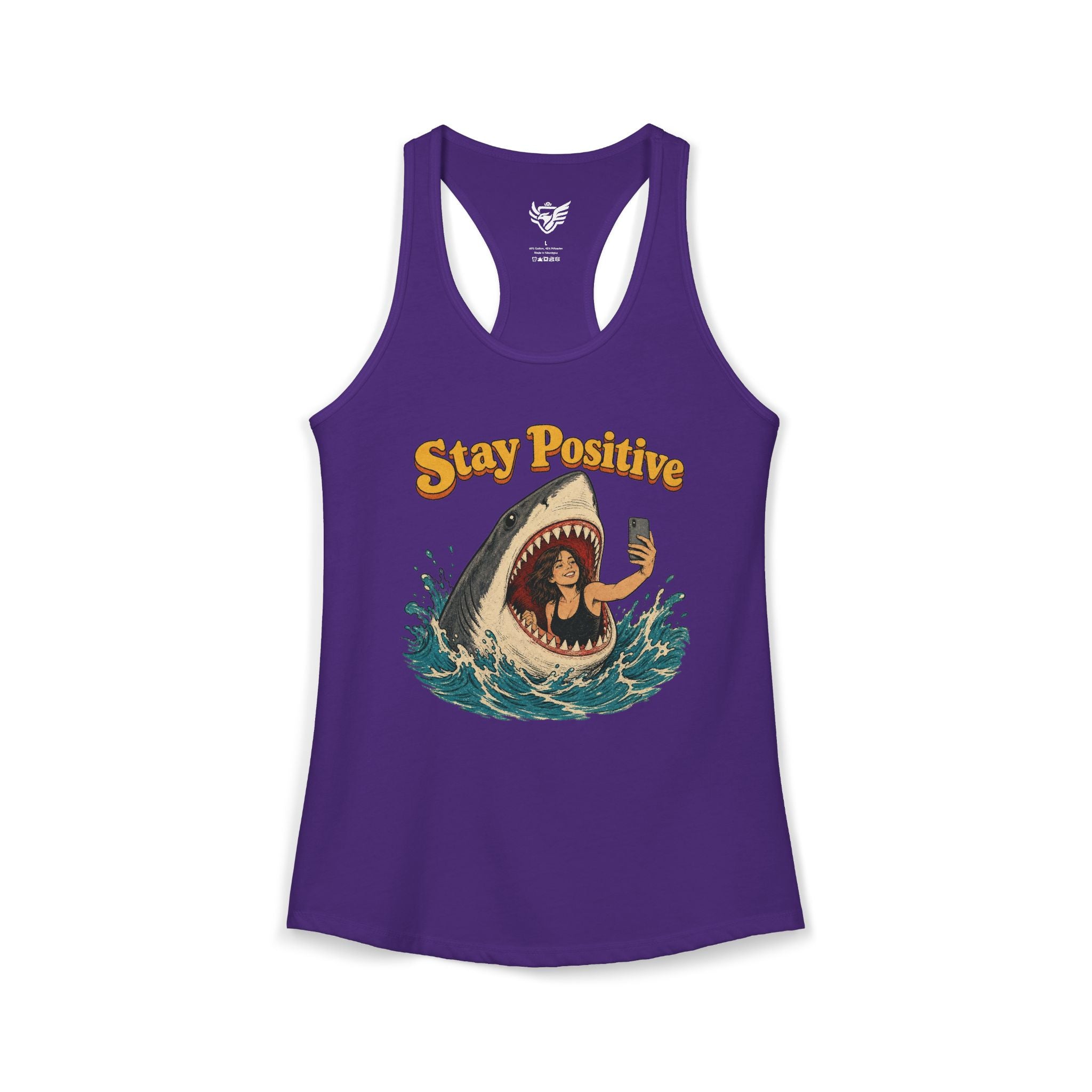 Stay Positive Ideal Racerback Tank