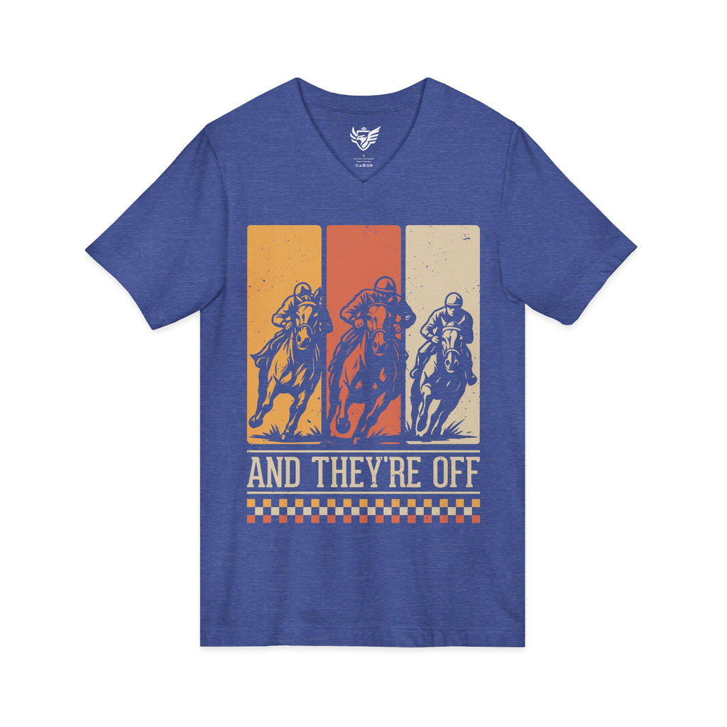 Racing Jersey Short Sleeve V-Neck Tee